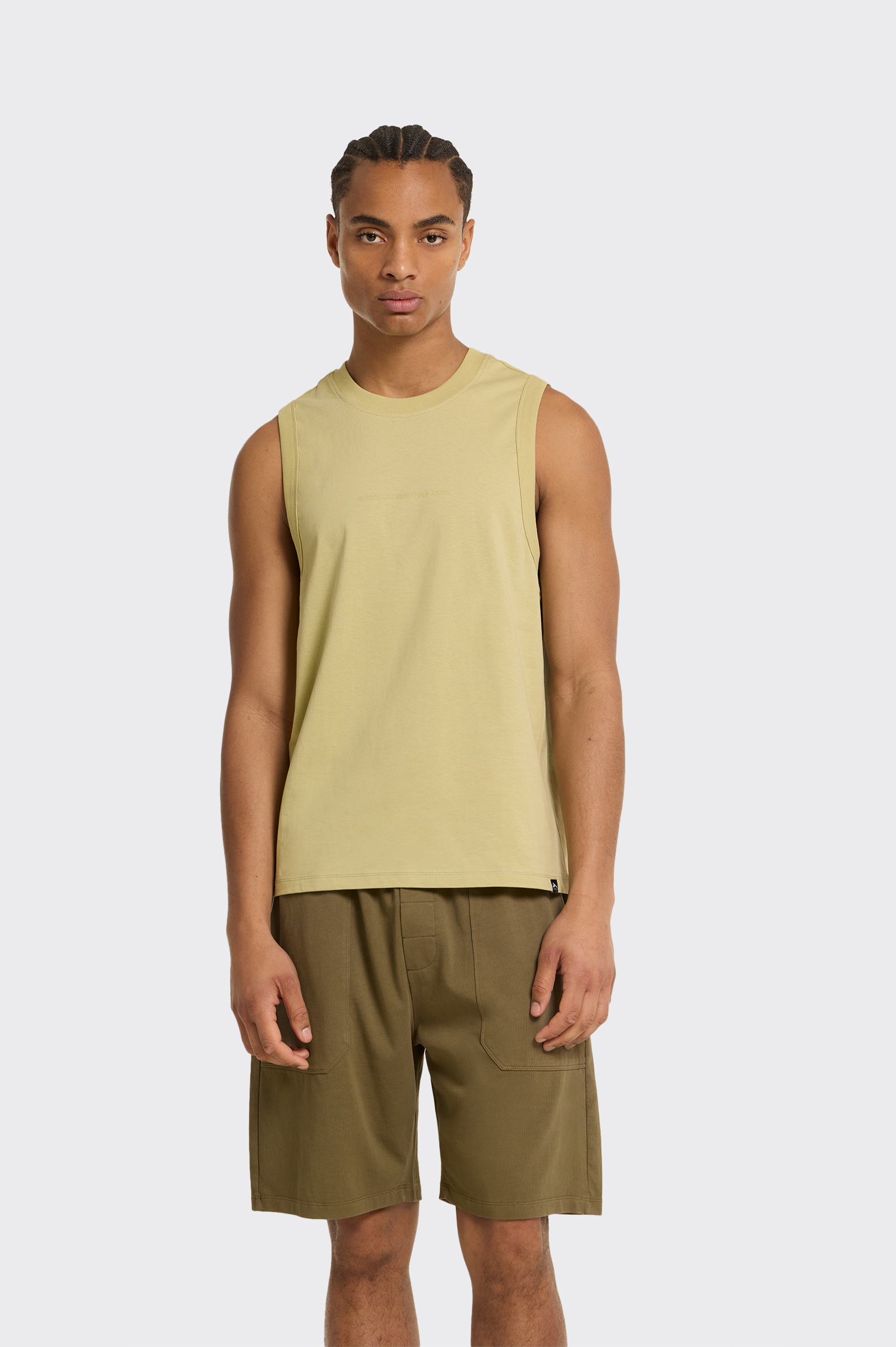 Camiseta Sin Mangas Essentials Tenth Overlock Hombre