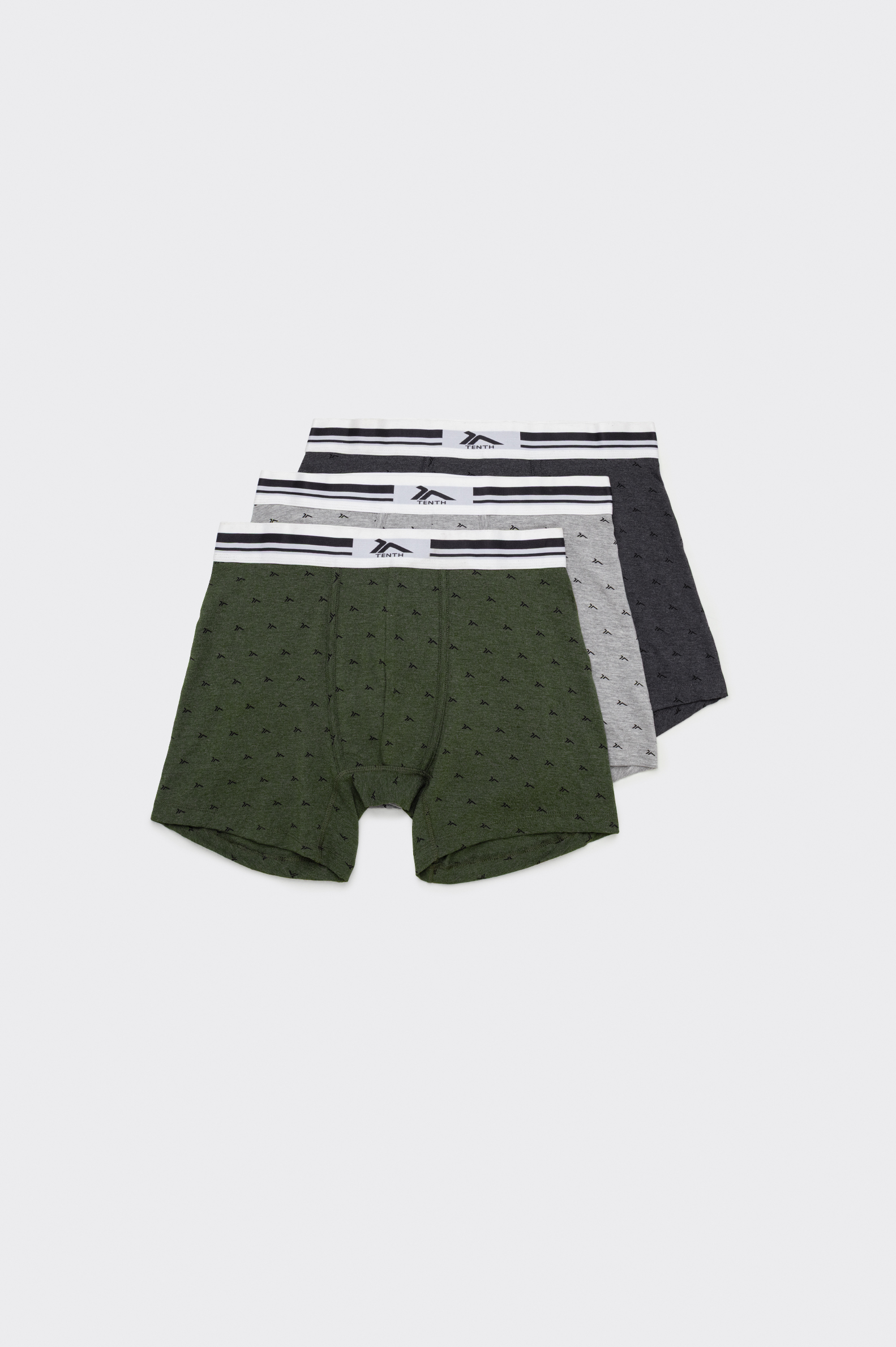 Boxer Essentials Tenth Basic Logo Hombre Pack 3