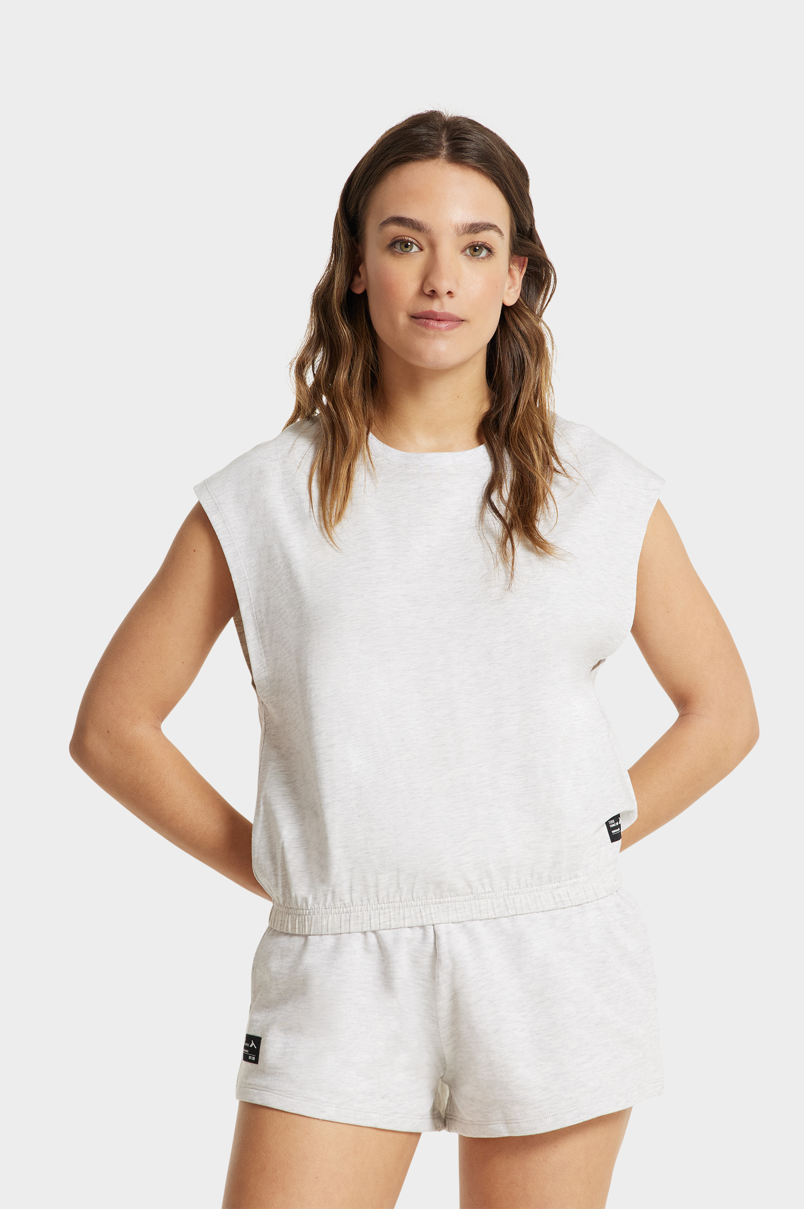 Camiseta Sin Mangas Tenth Bajo Fruncido Mujer