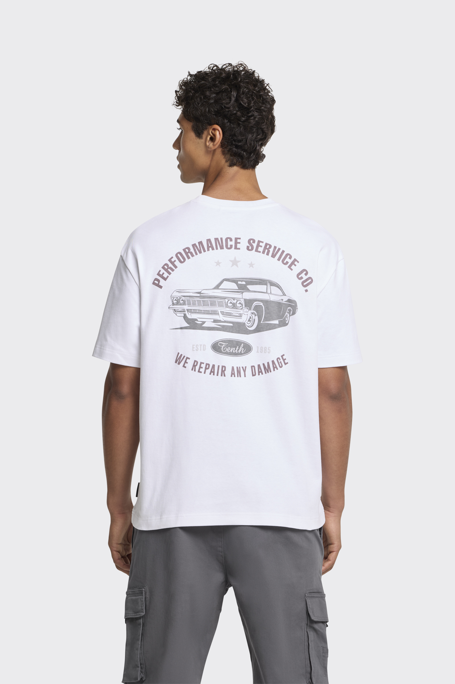 Camiseta Casual Tenth Motor Prints Hombre