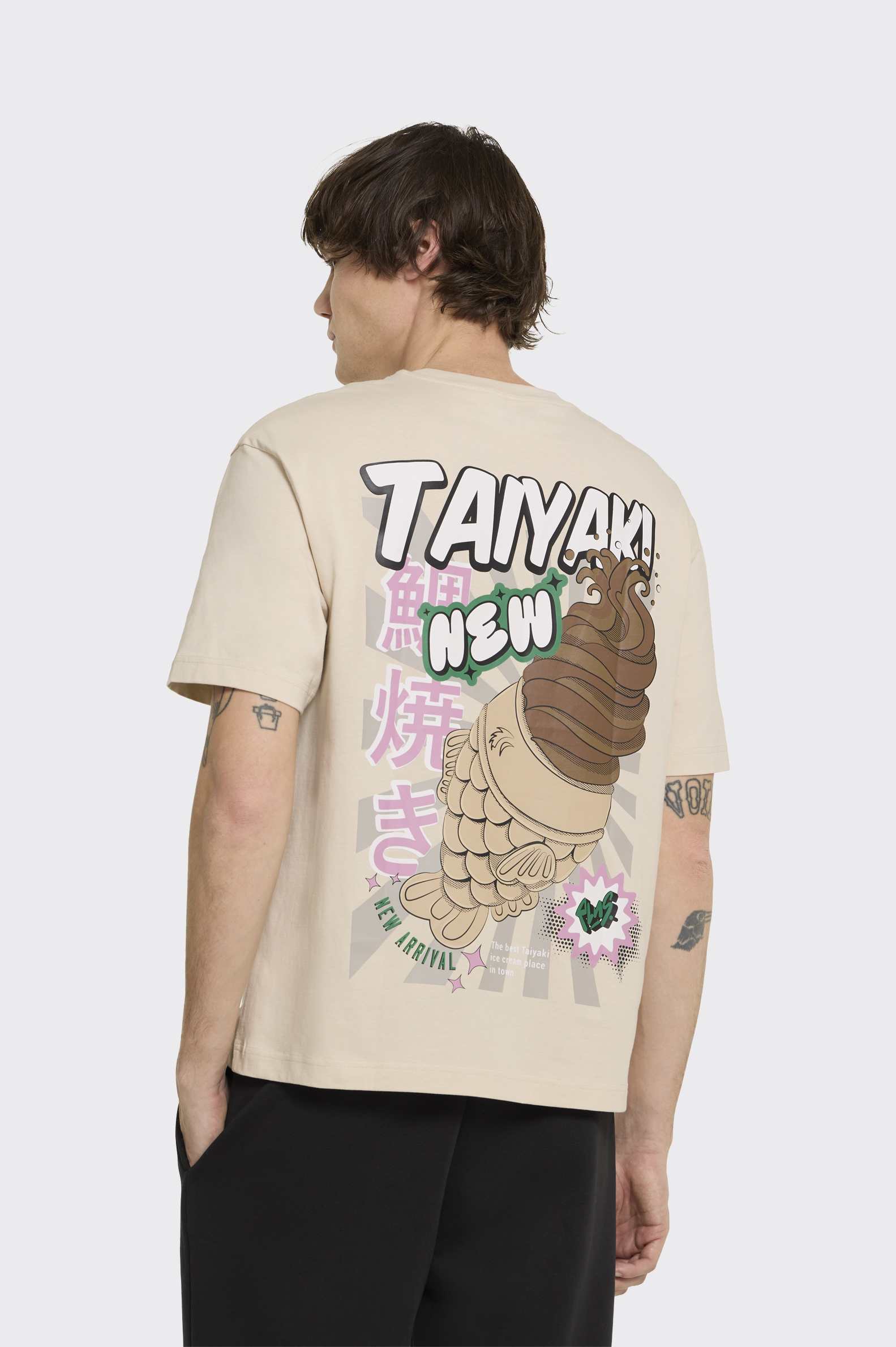 Camiseta Casual Polinesia Japo Food Hombre