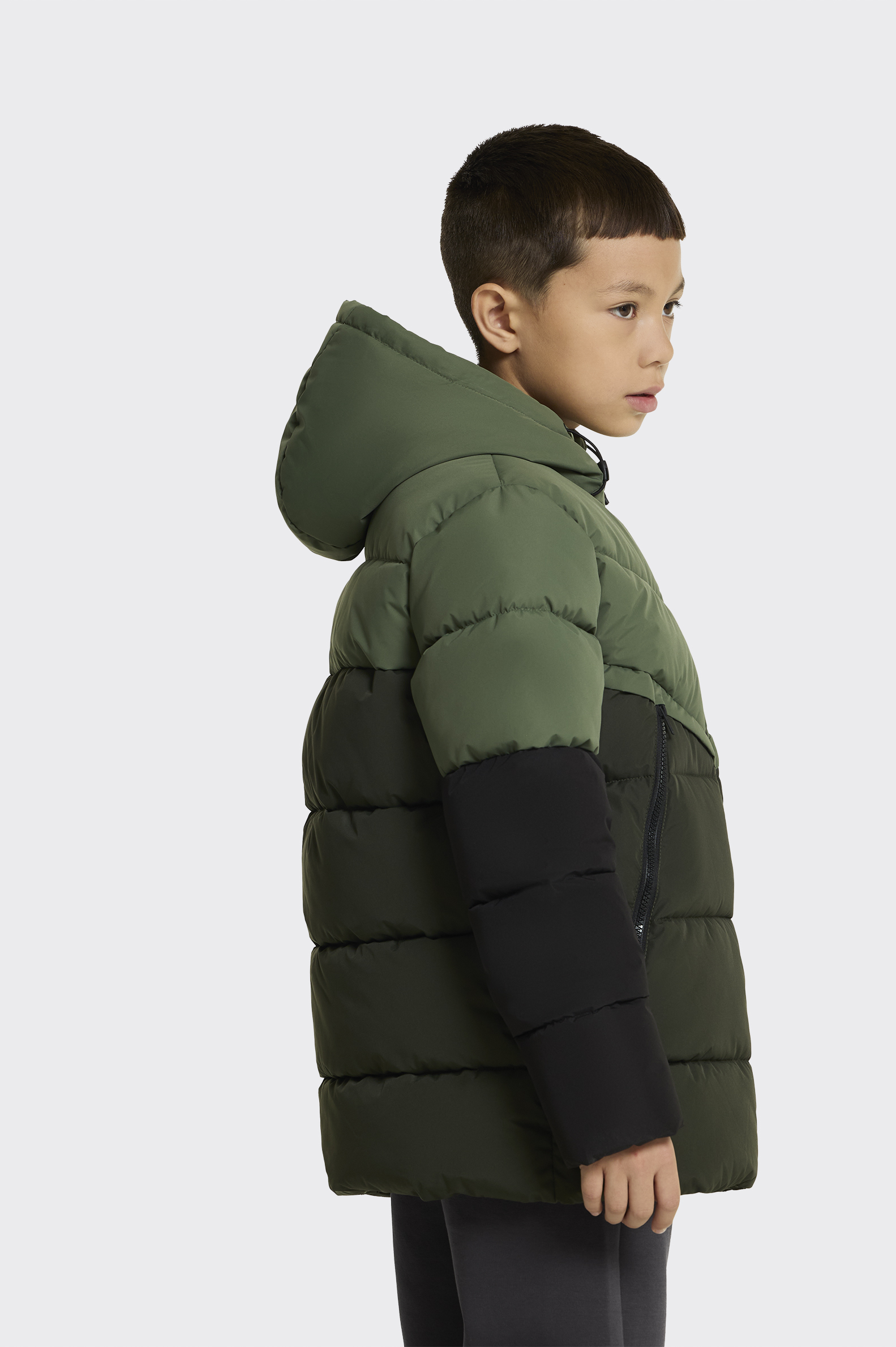 Abrigo Casual Tenth Cortes Tricolor Niño