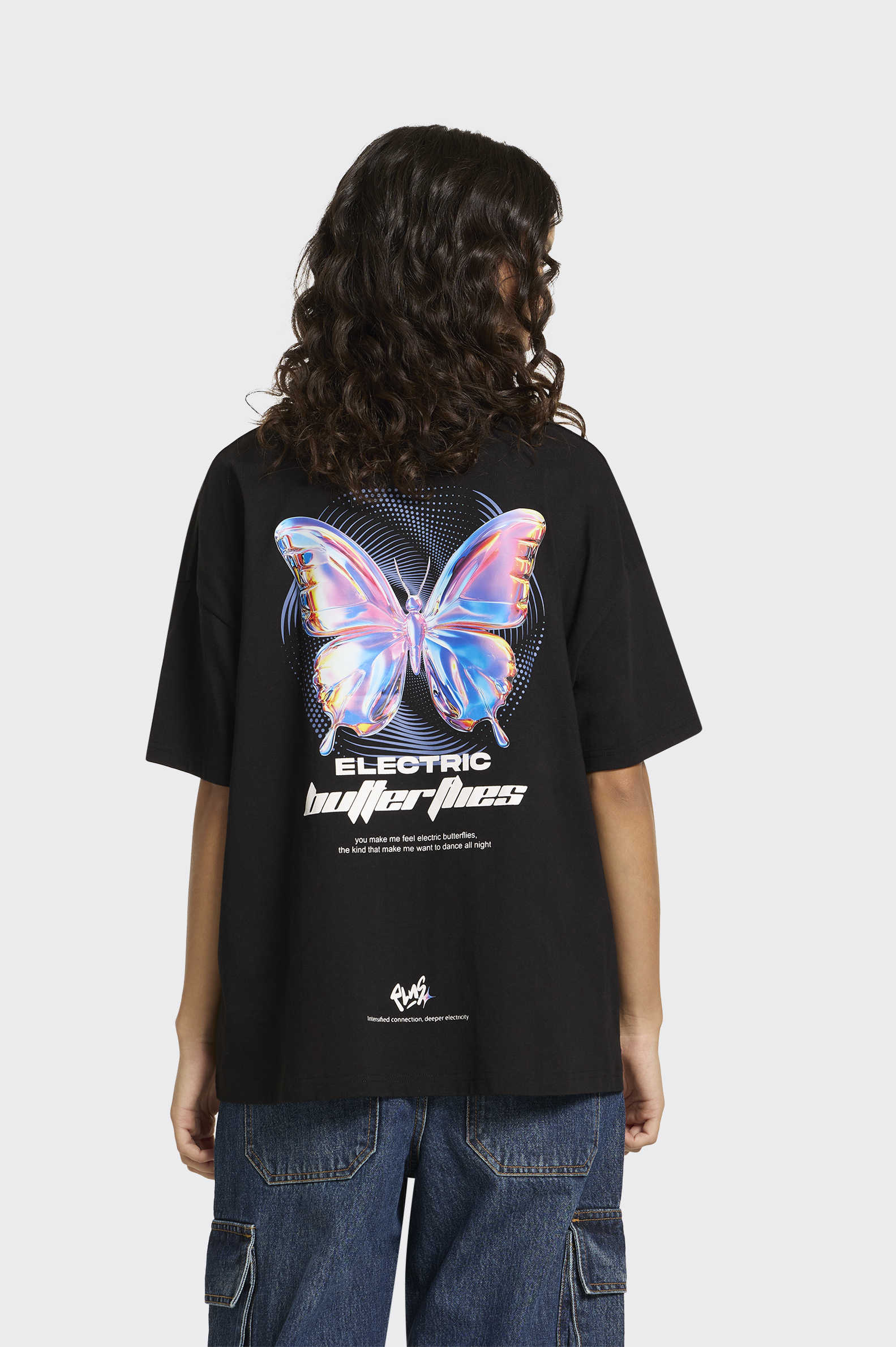 Camiseta Casual Polinesia Rave Digital Mujer