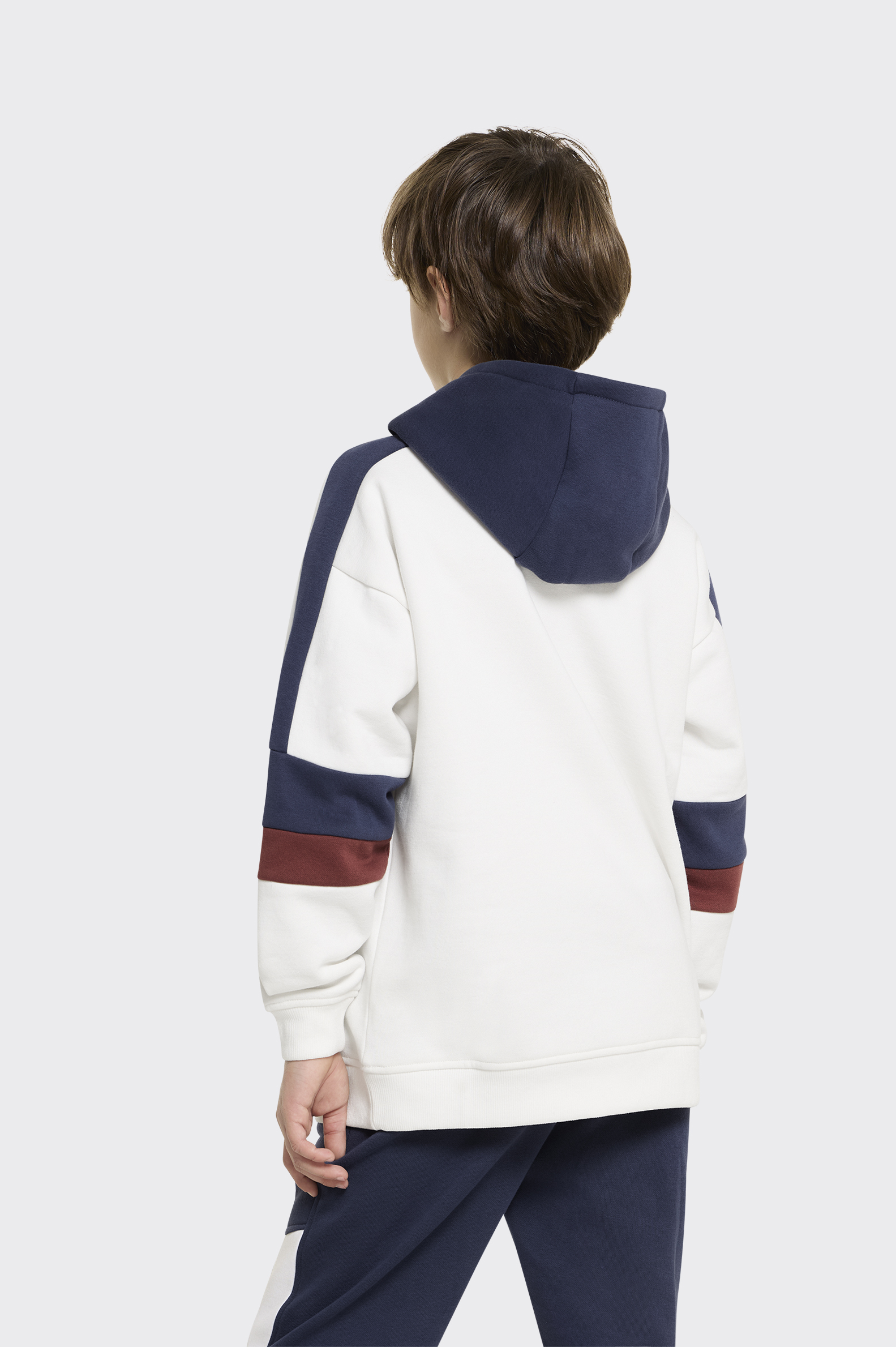 Sudadera Casual Tenth Capucha Contrastes Niño