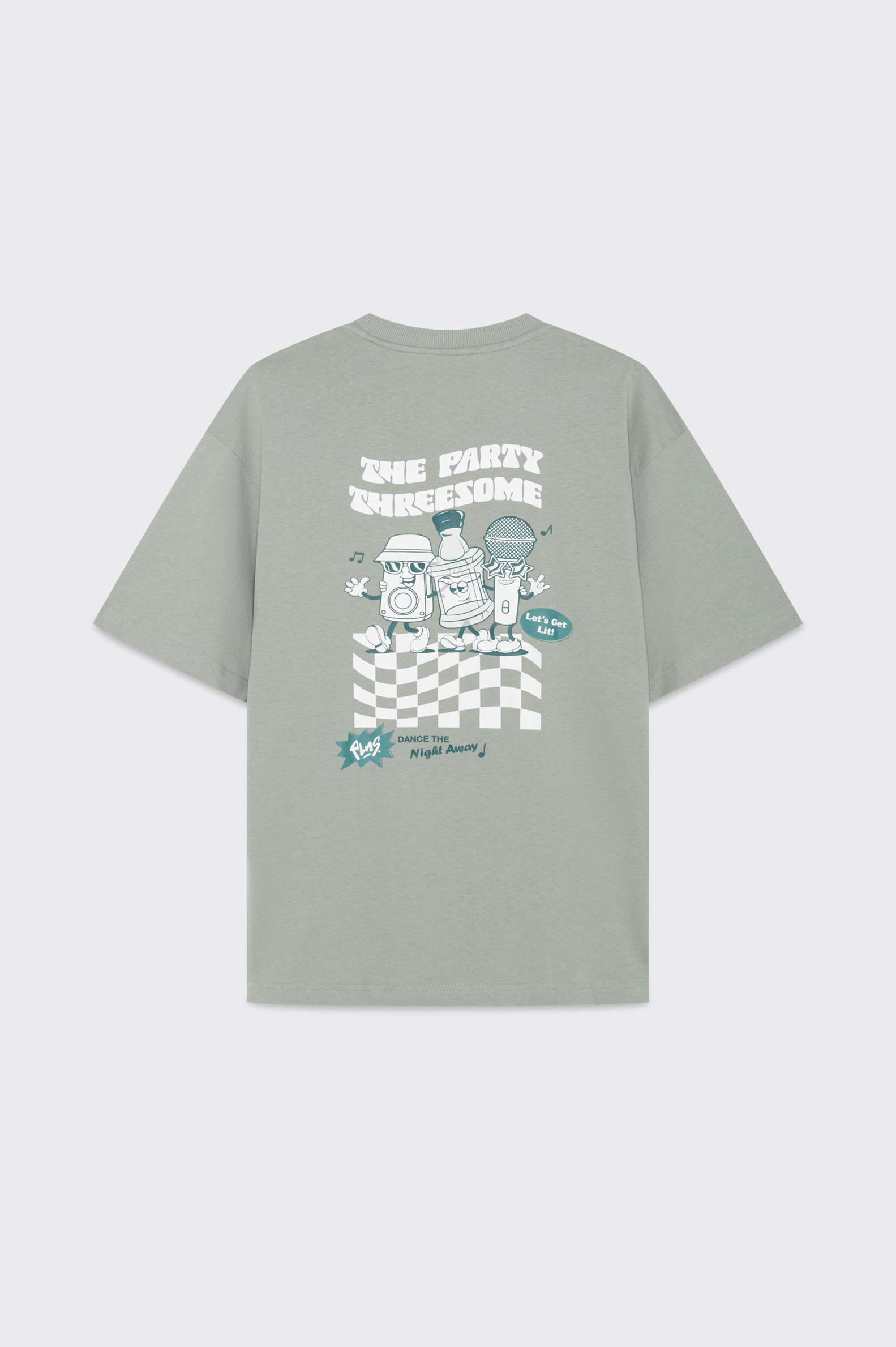 Camiseta Casual Polinesia Cartoon Bicolor Hombre