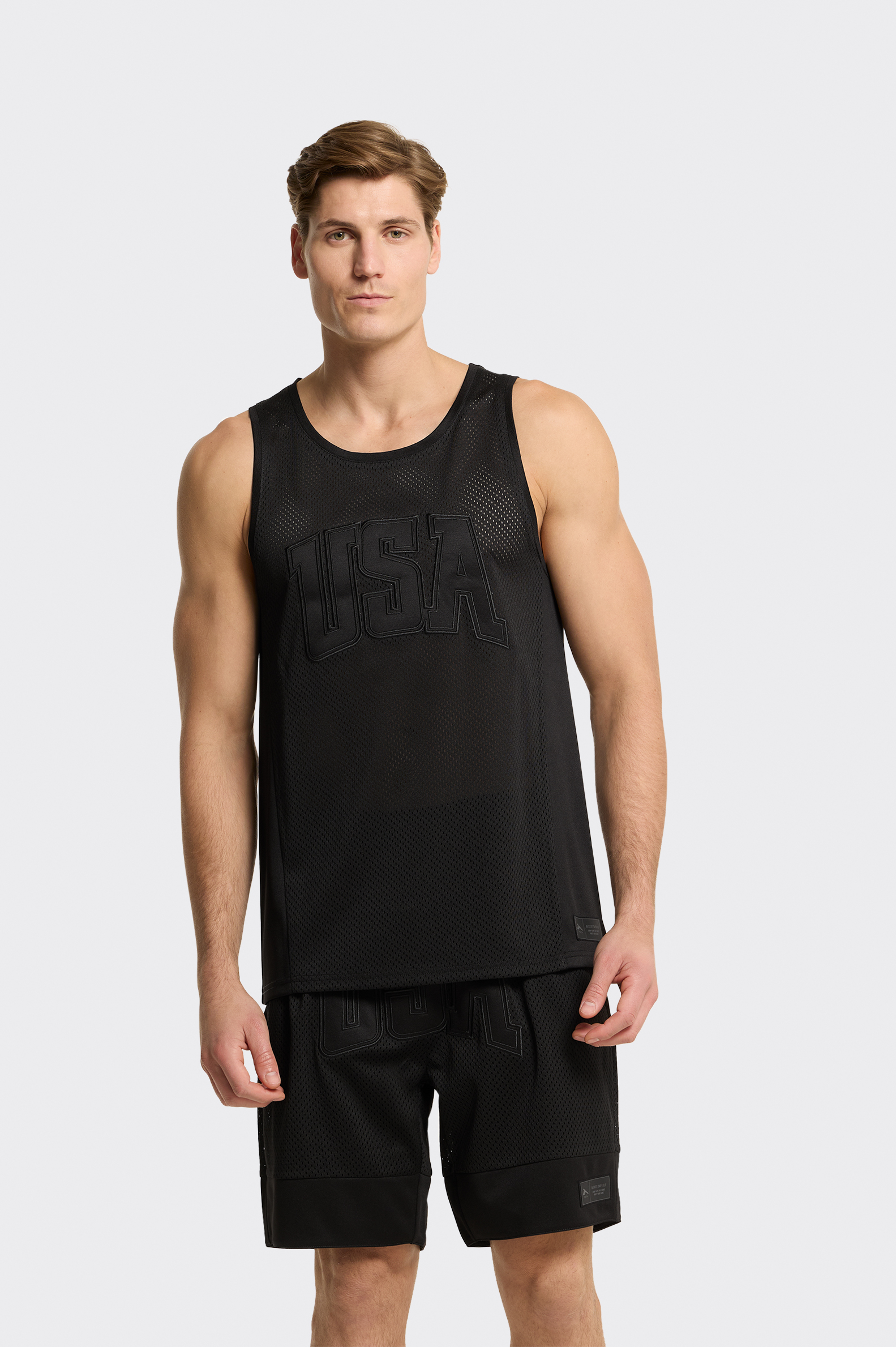 Camiseta Sin Mangas Tenth Mesh Bordados Hombre