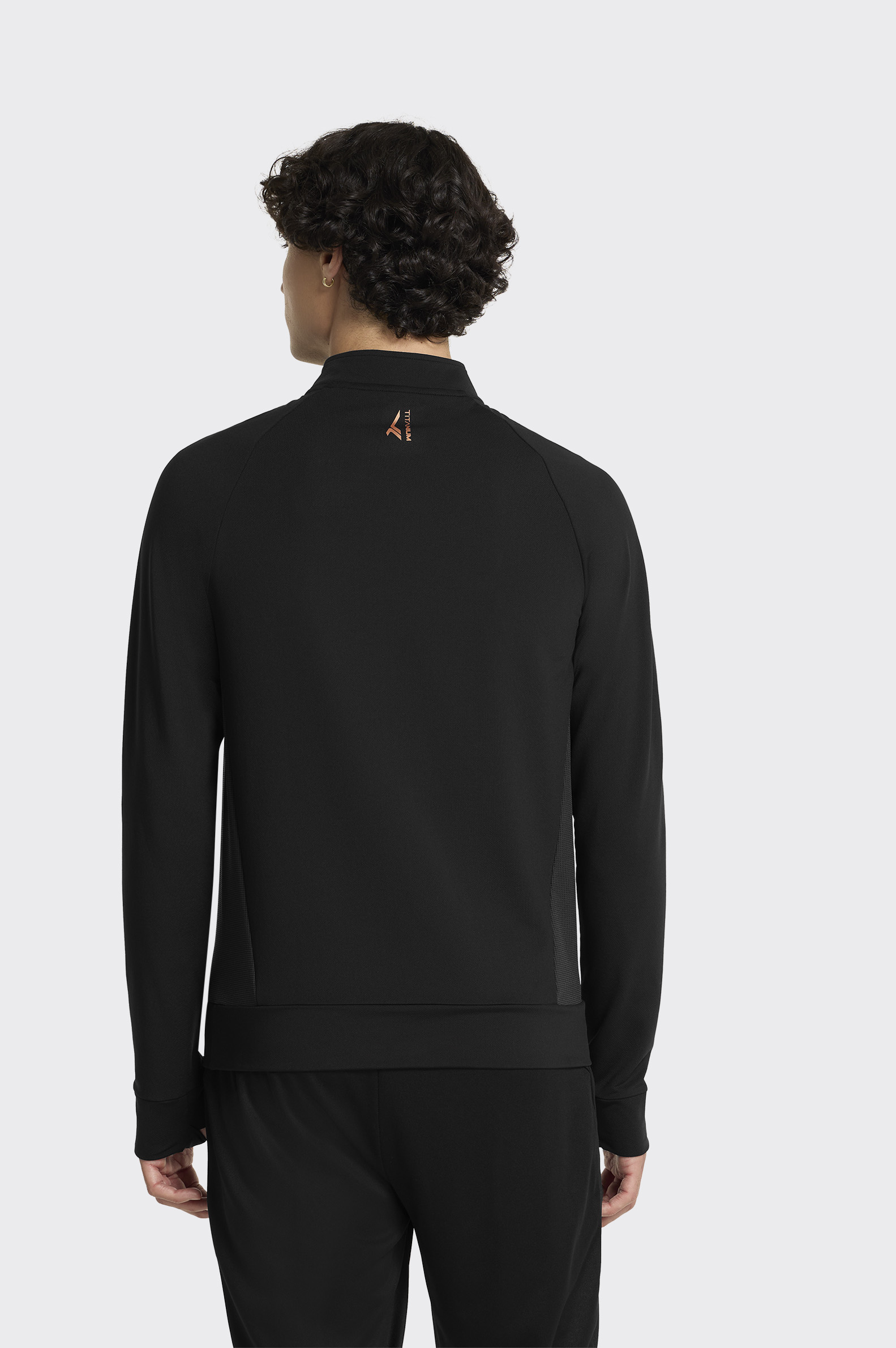 Camiseta Fútbol Tenth Titanium Cremallera Hombre