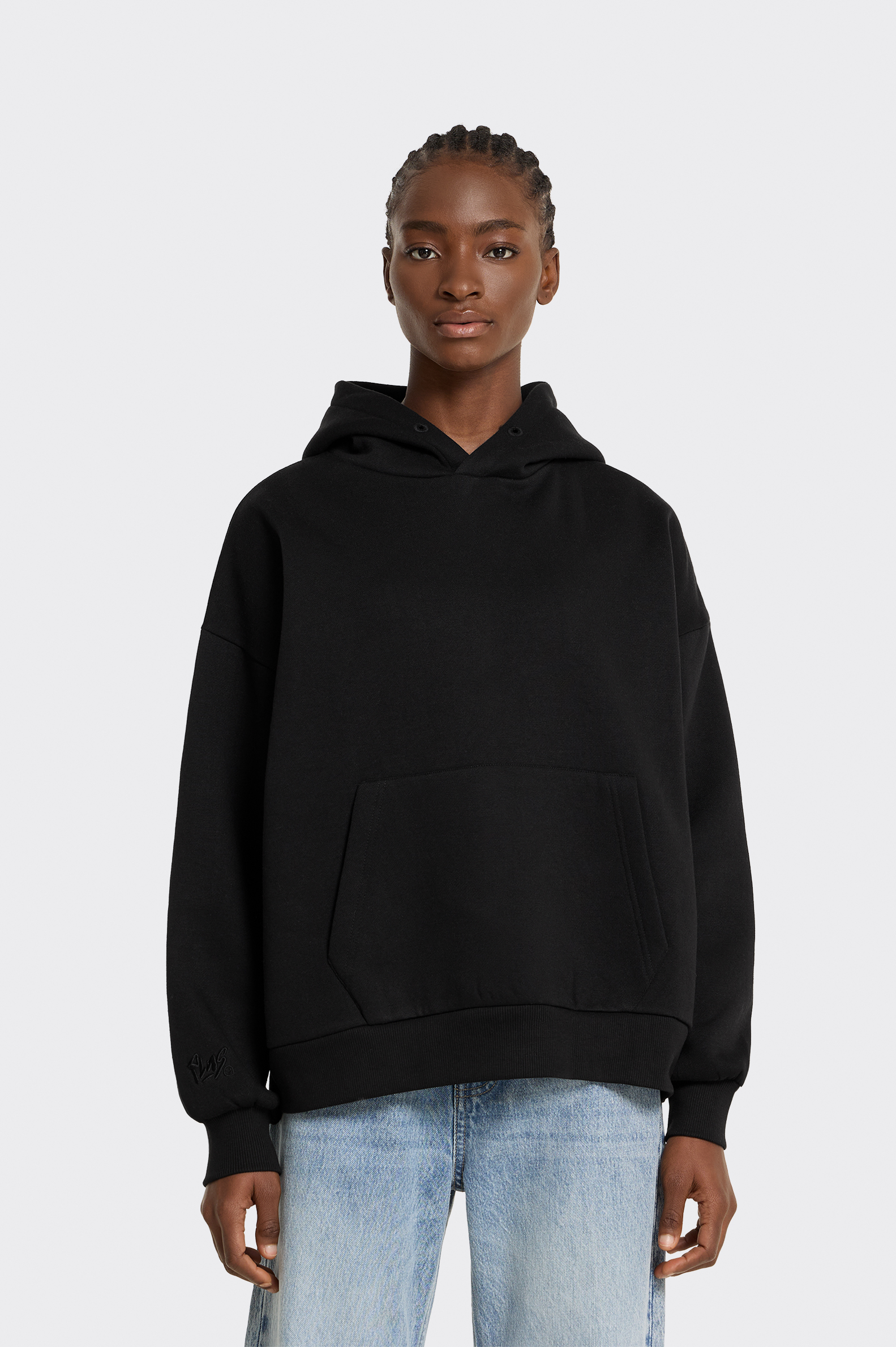 Sudadera Casual Polinesia Capucha Básica Mujer