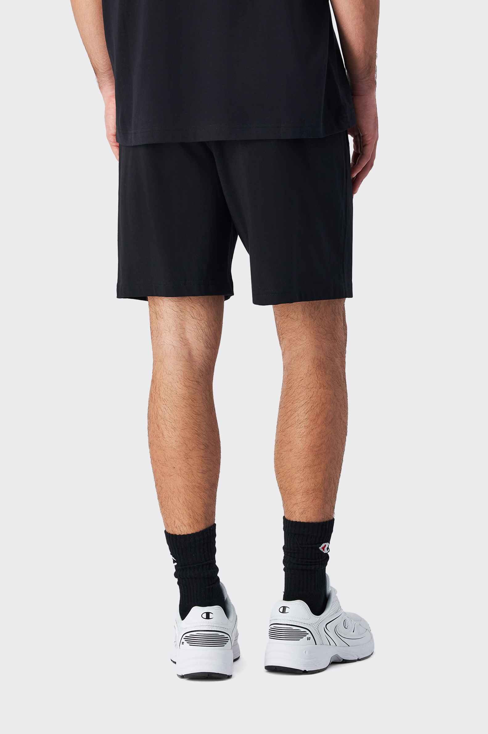 Short Casual Champion Legacy Black Hombre