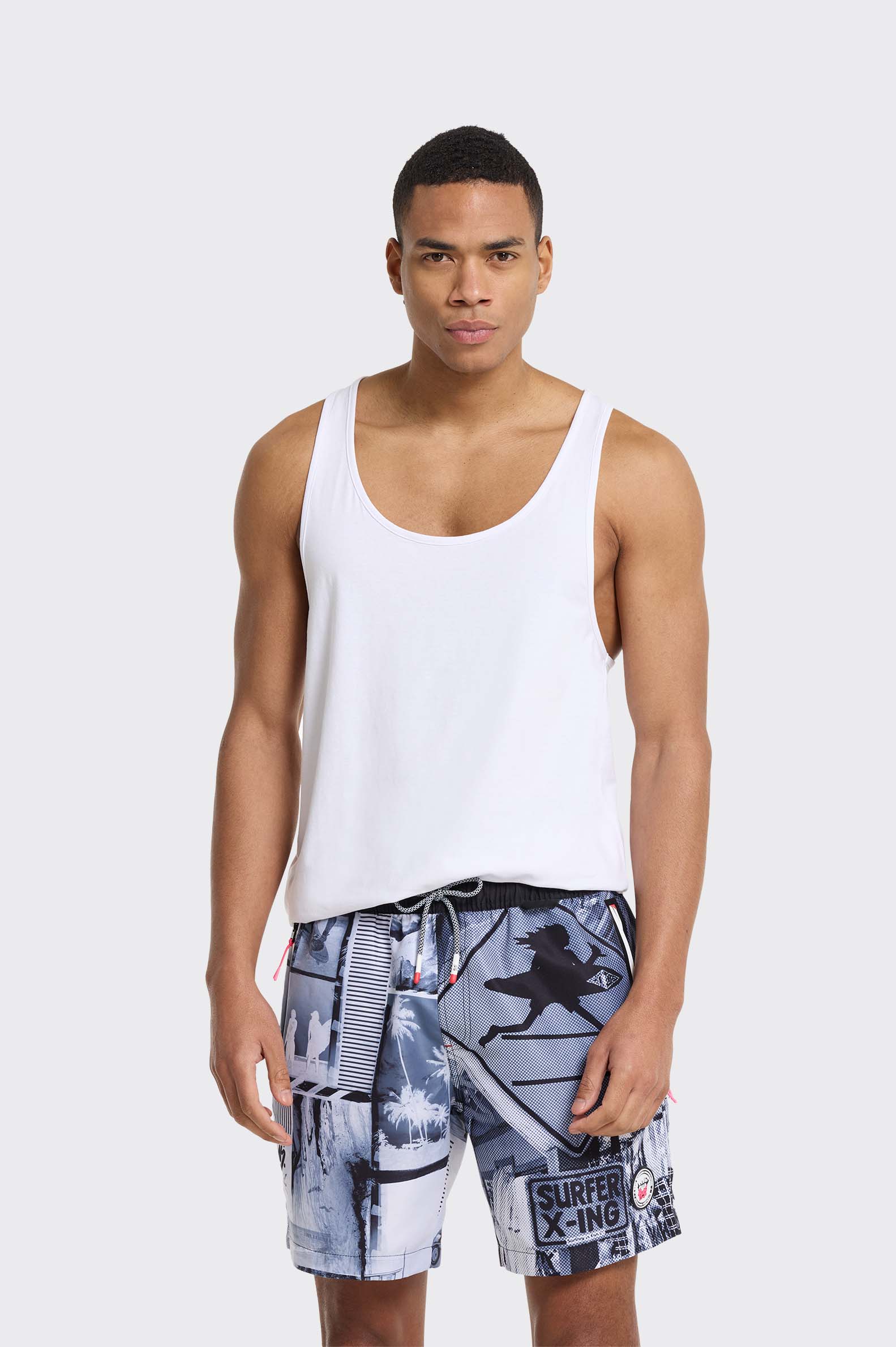 Bañador Polinesia Surfer Photo Print Hombre