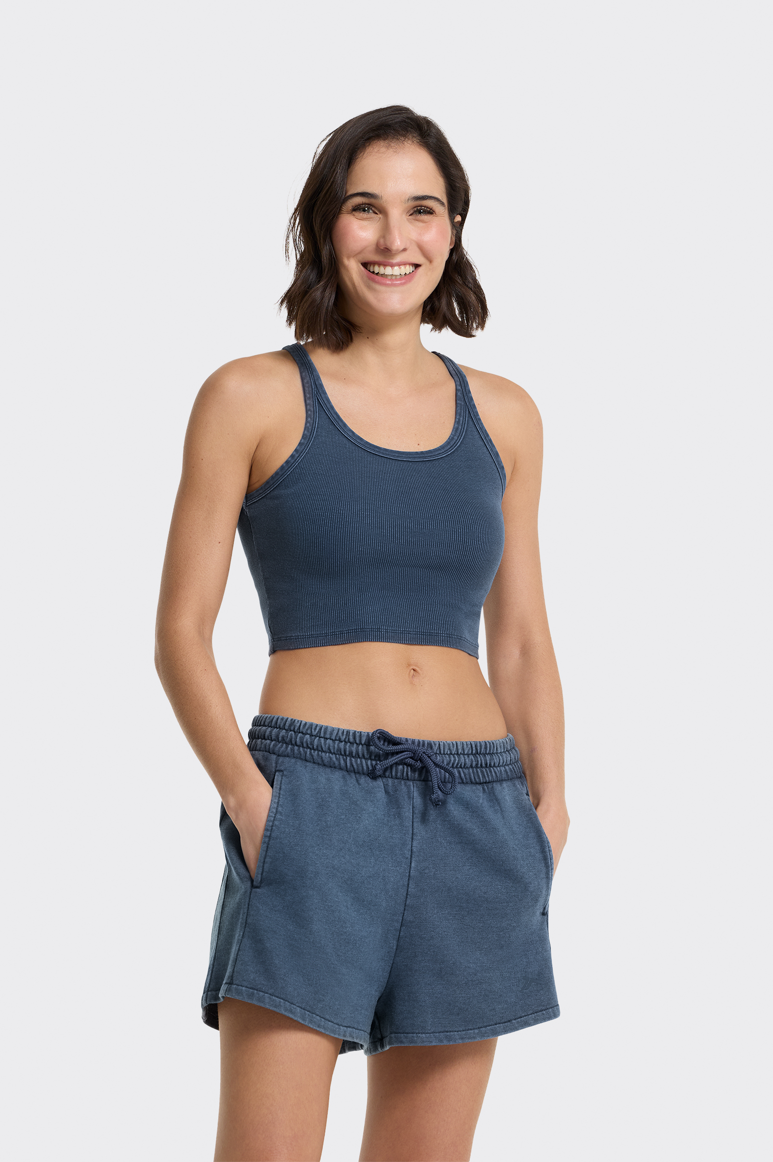 Camiseta Sin Mangas Essentials Tenth Sujetador Lavada Mujer