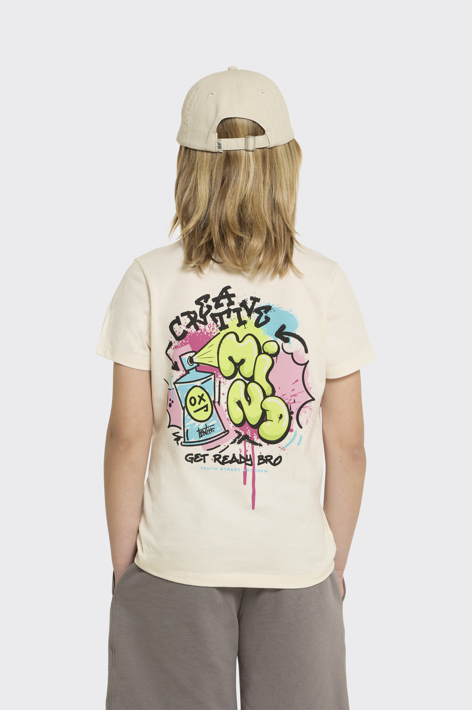 Camiseta Essentials Tenth Básica Graffiti Niño