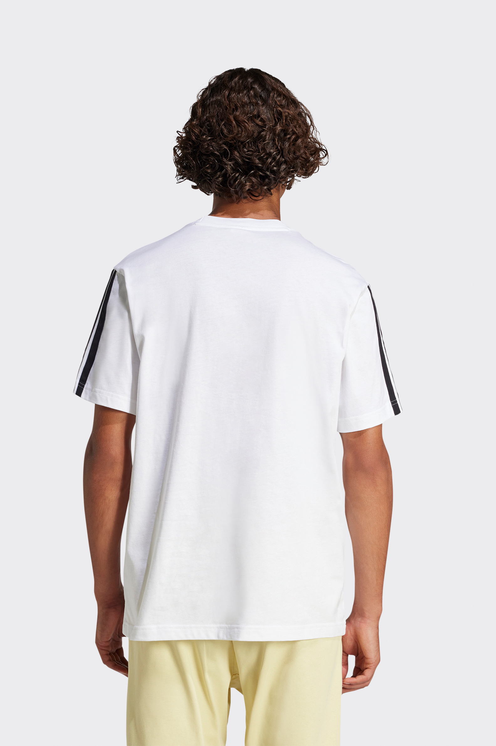 Camiseta Casual adidas 3s Single Jersey White Hombre