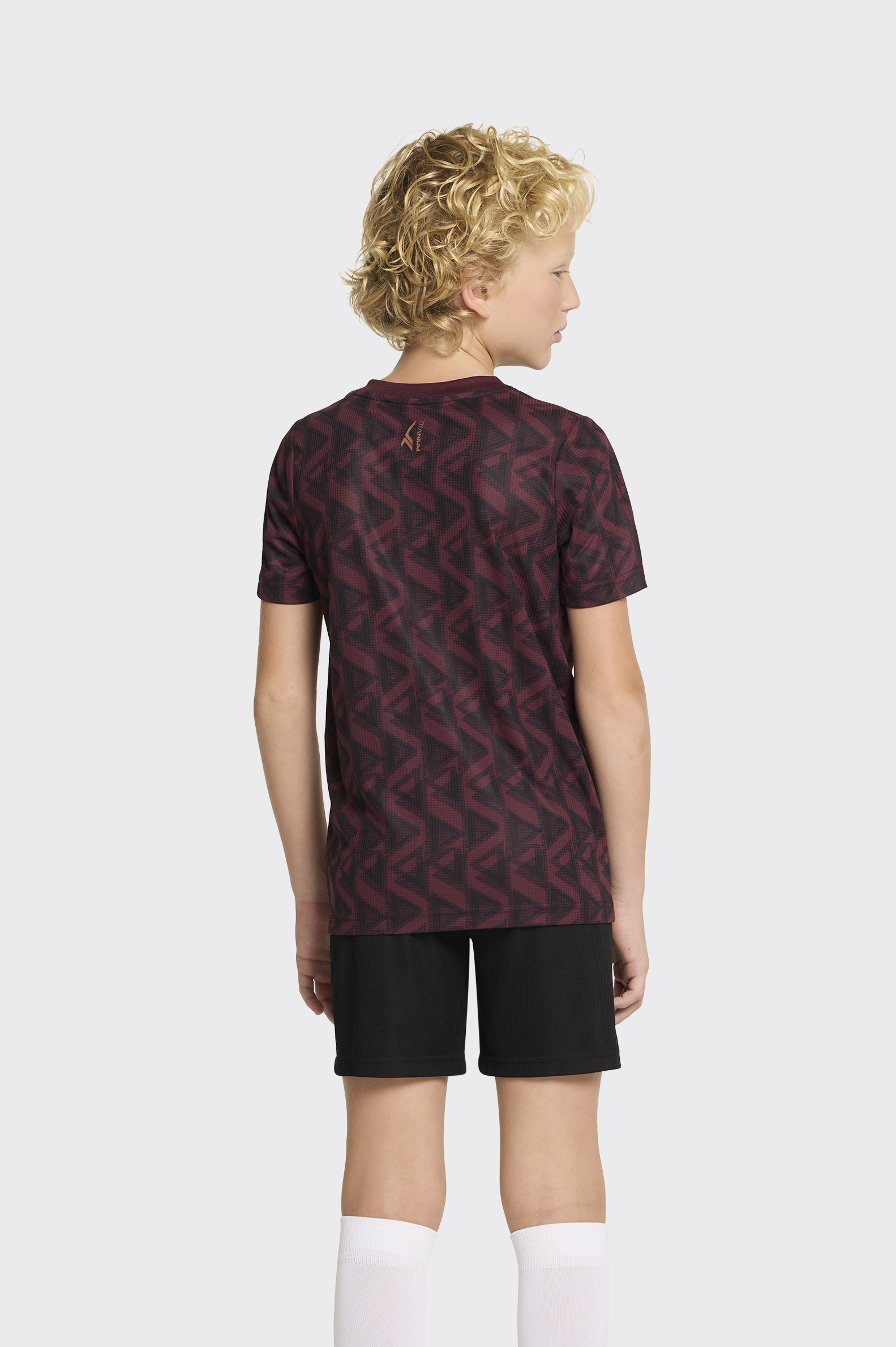 Camiseta Fútbol Tenth Titanium Geométrico Niño