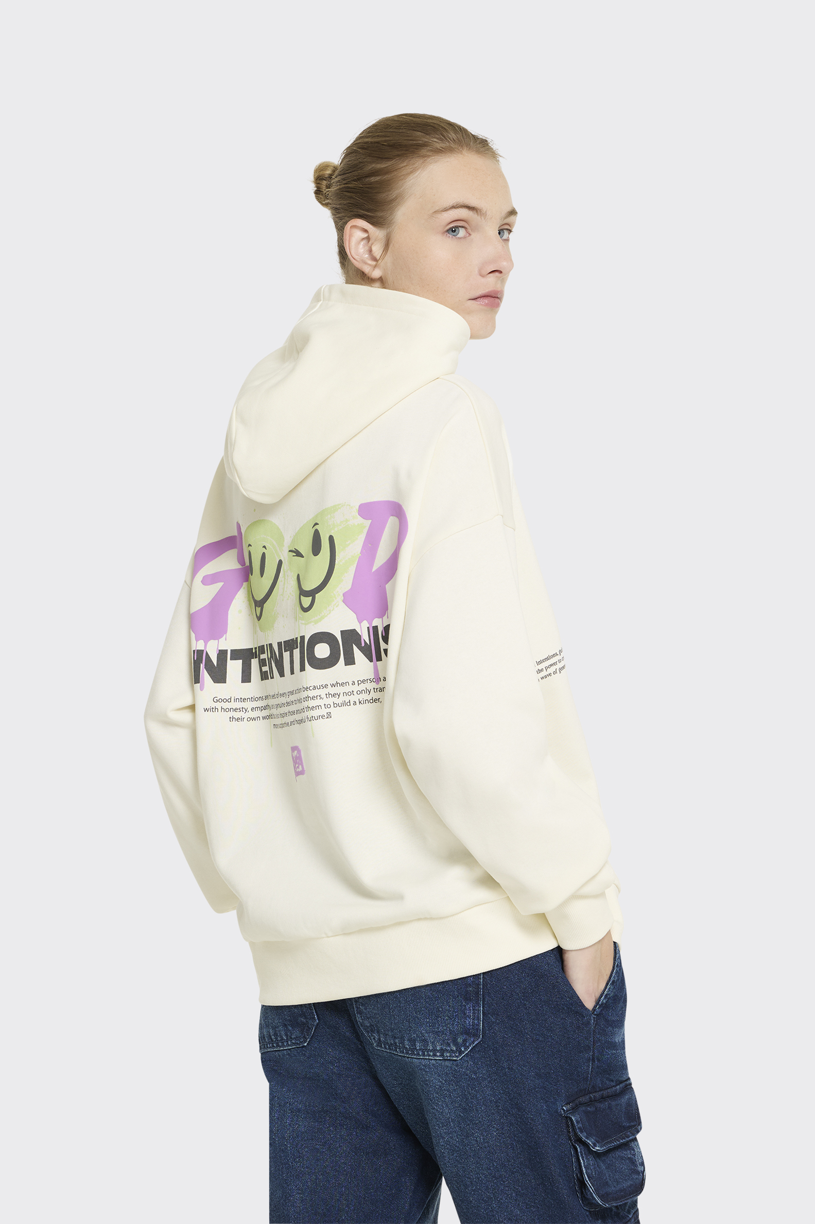 Sudadera Casual Polinesia Smiley Mujer