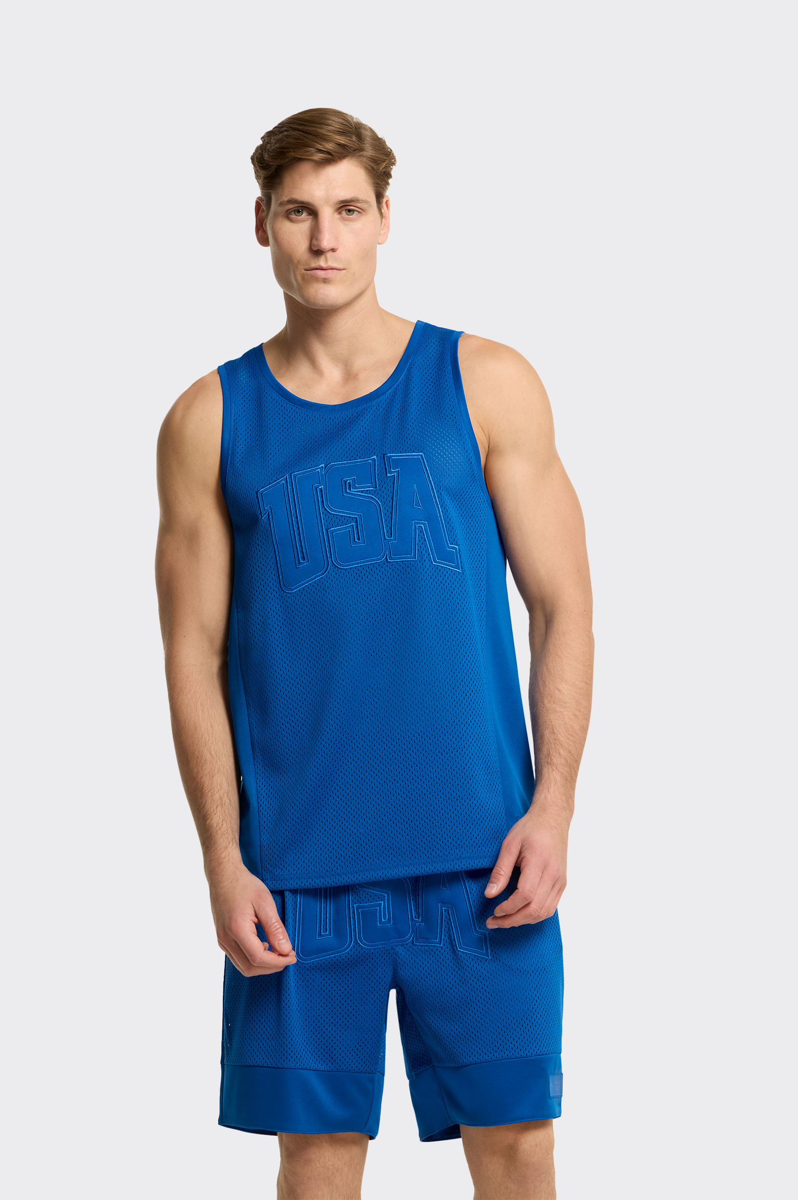 Camiseta Sin Mangas Tenth Mesh Bordados Hombre