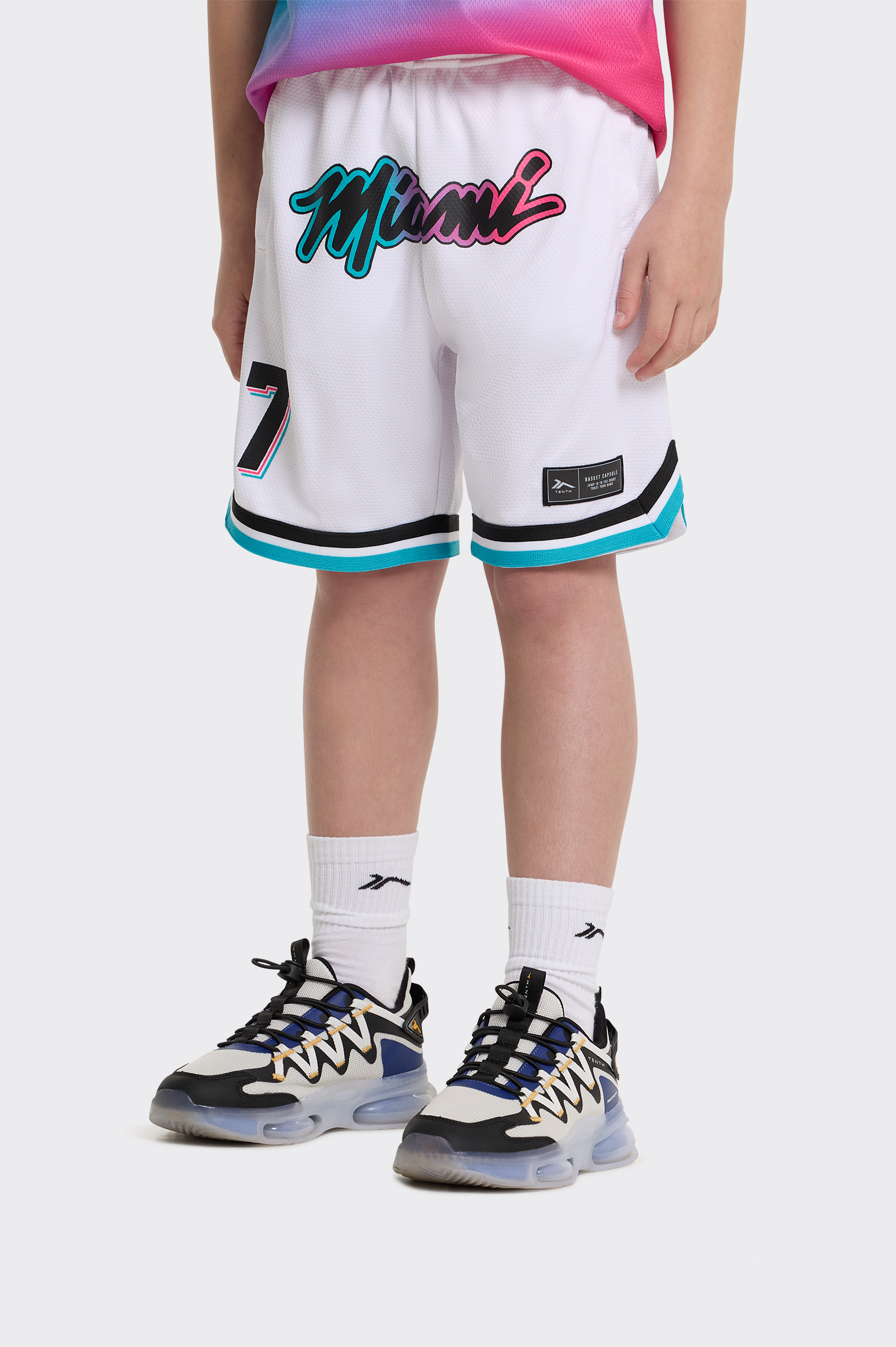 Short Baloncesto Tenth Miami Niño
