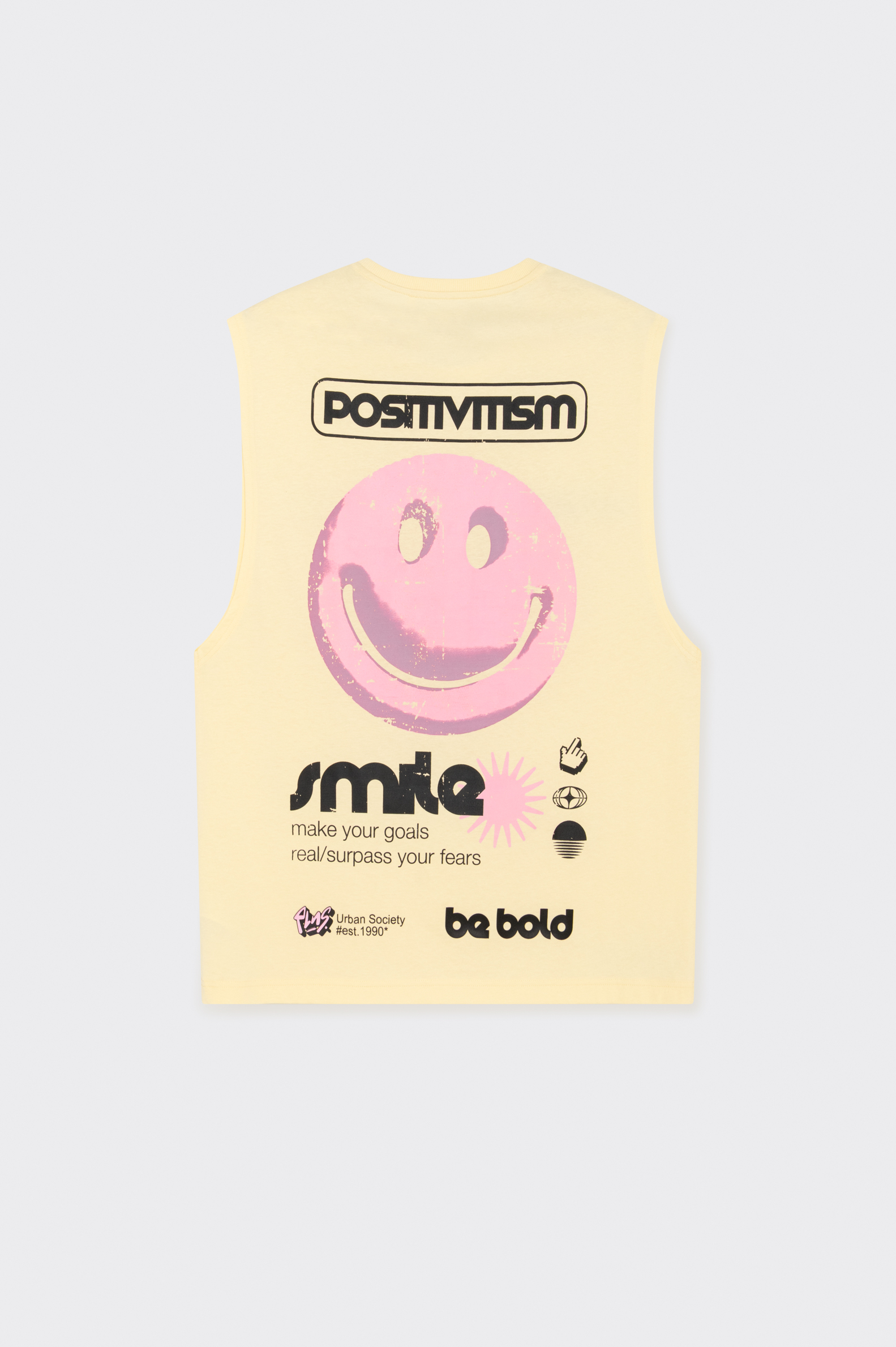 Camiseta Sin Mangas Polinesia Smiley Hombre