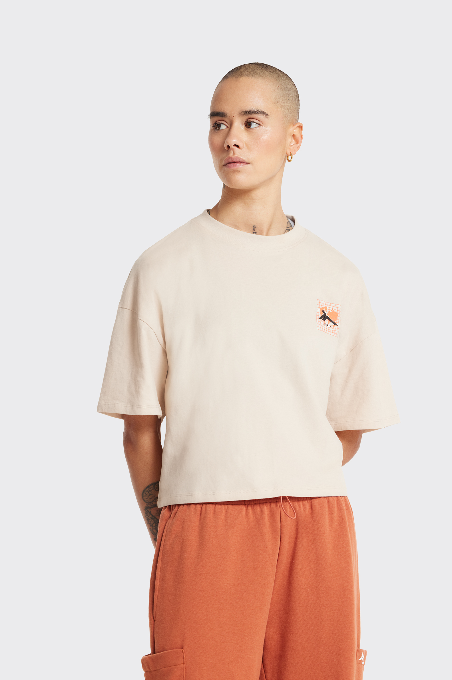 Camiseta Tenth Crop Oversize Mujer