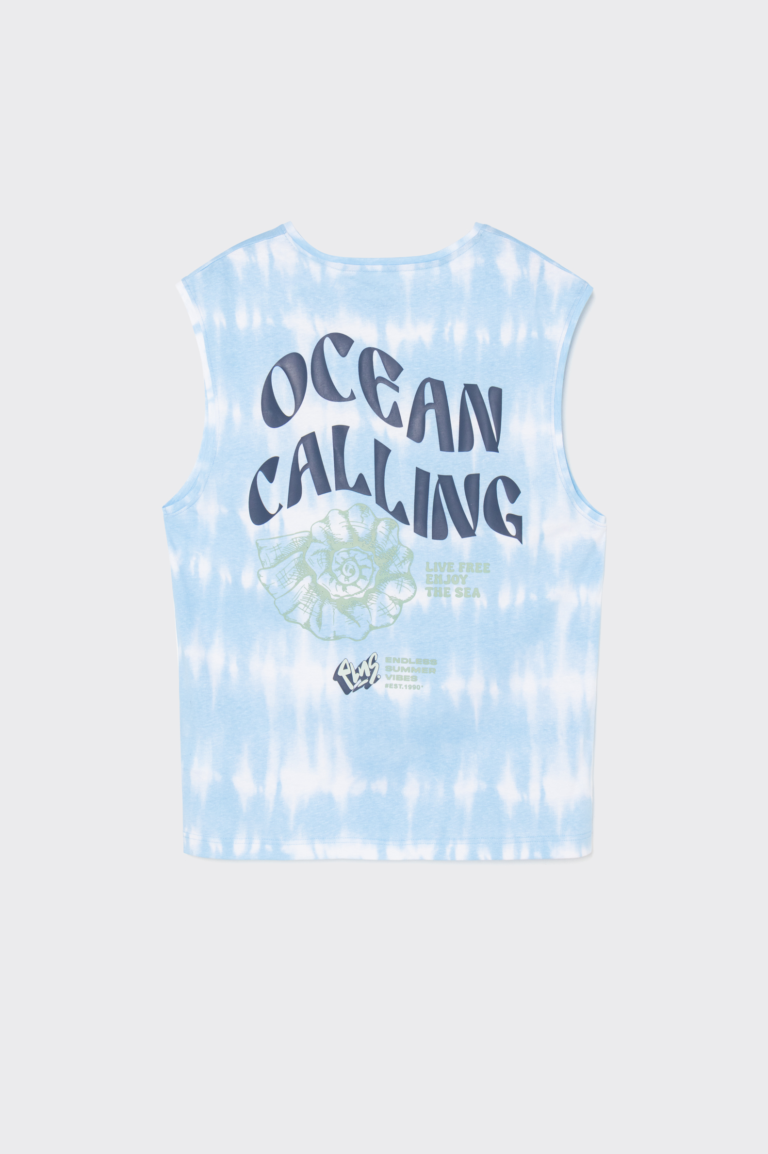 Camiseta Sin Mangas Polinesia Tie Dye Hombre