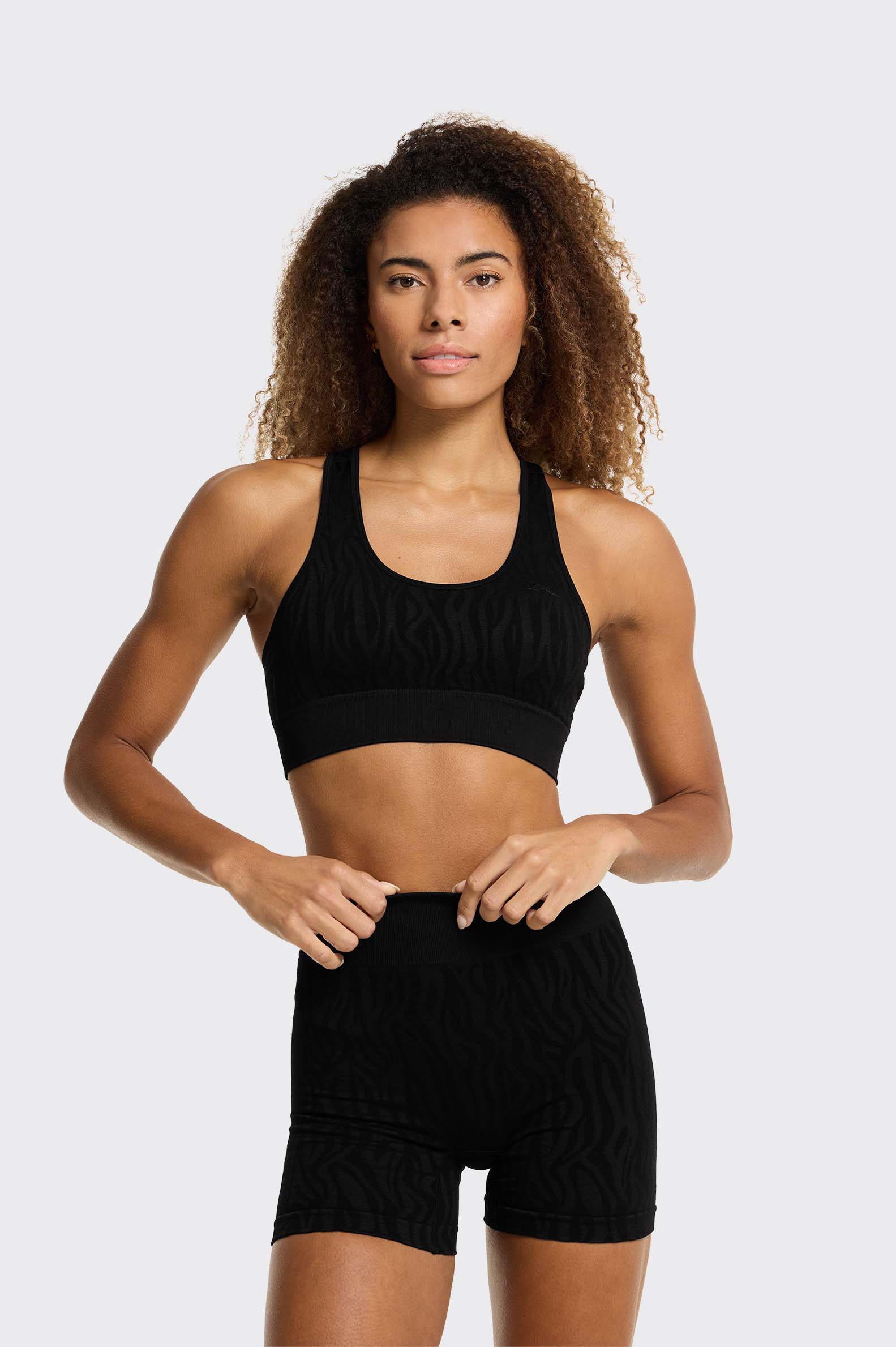 Top Essentials Tenth Seamless Jacquard Mujer