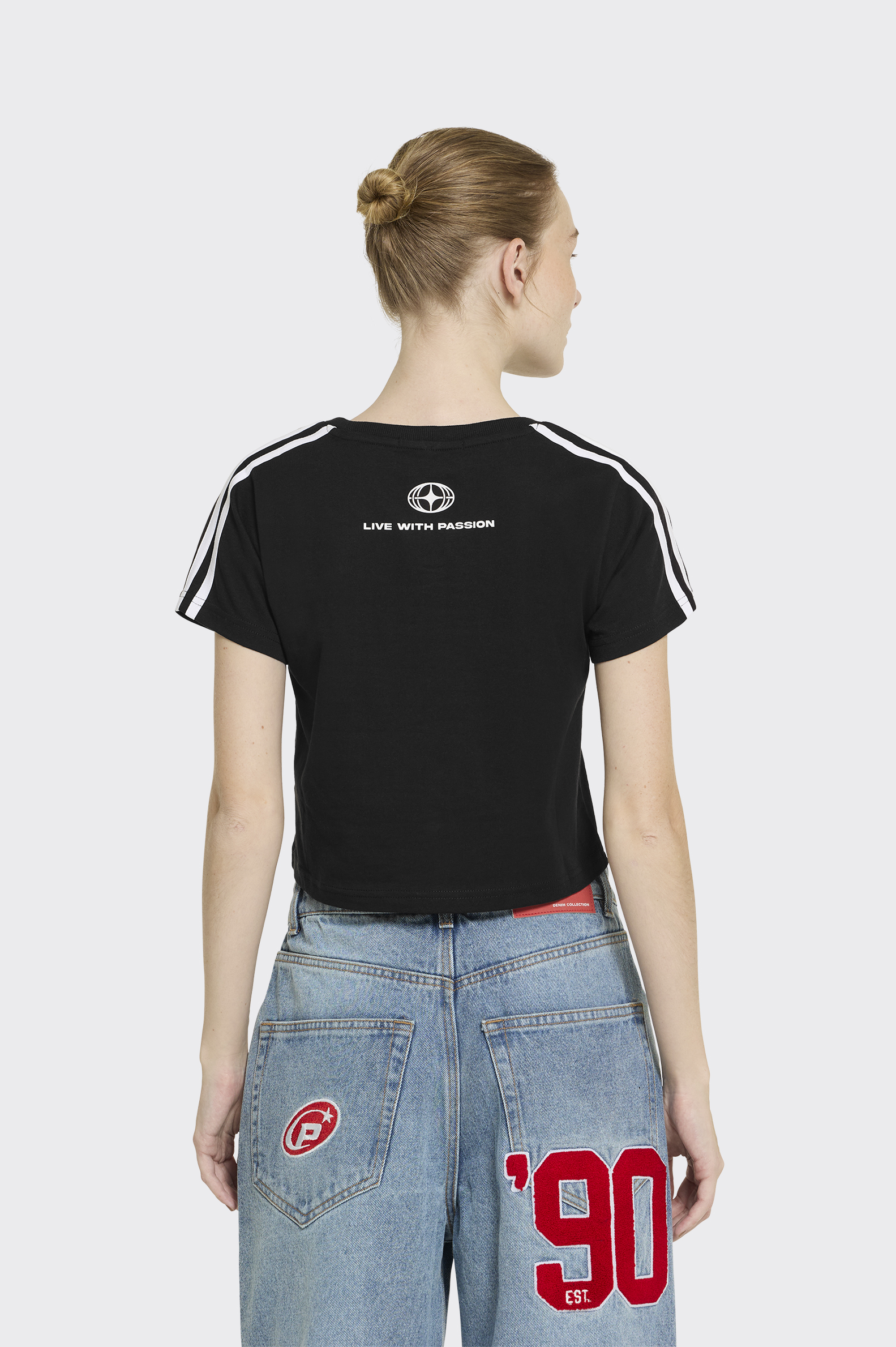 Camiseta Crop Polinesia Motocross Mujer