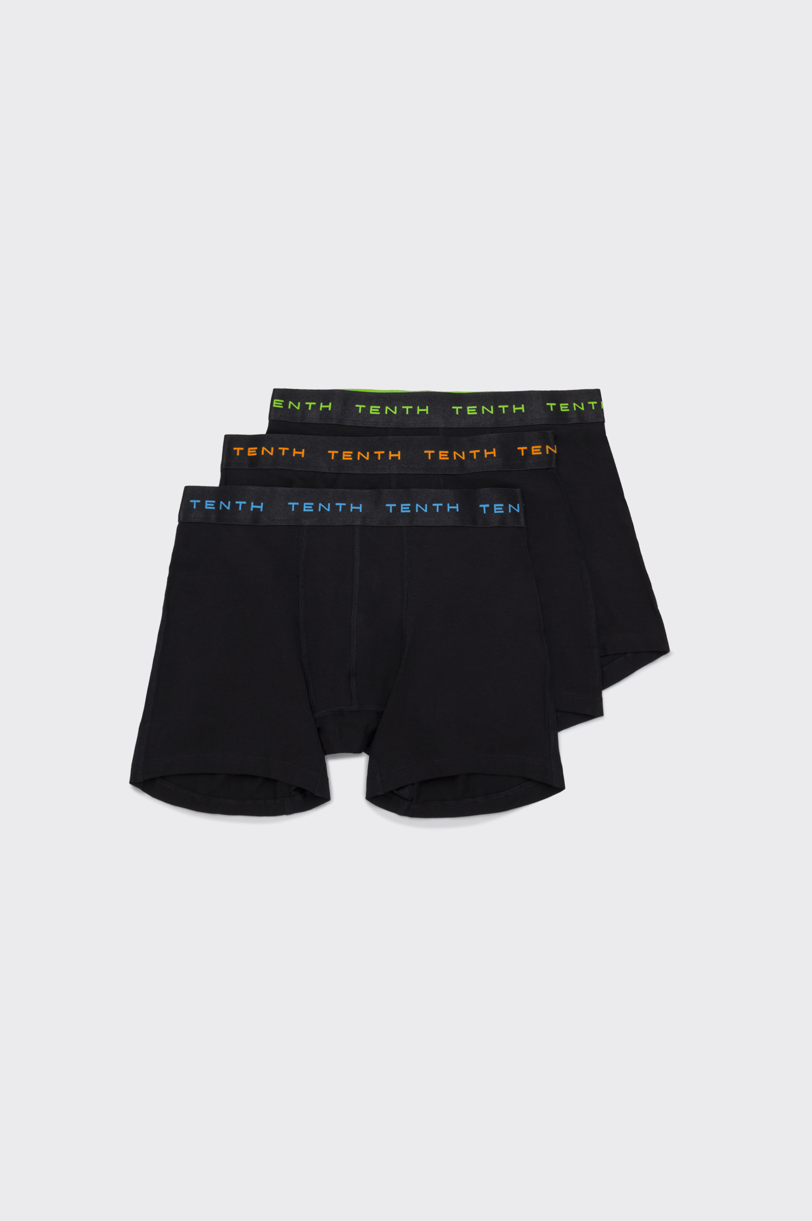 Underwear Tenth Boxer Long Fluor Black Pack X 3 Hombre