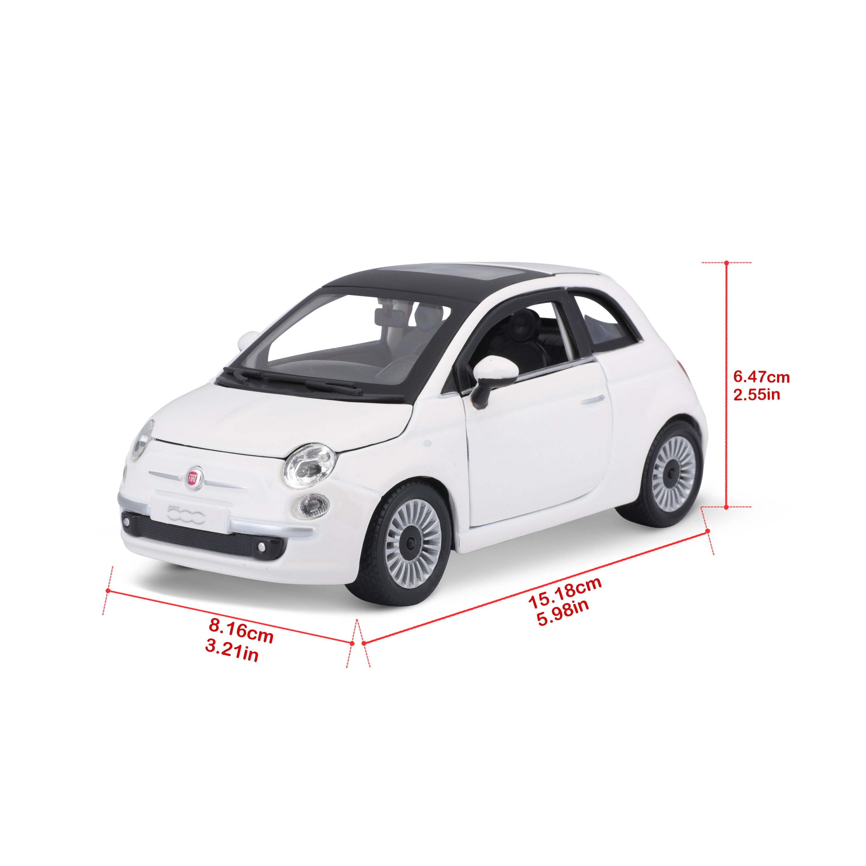 Fiat 500 (2007) 1:24 White