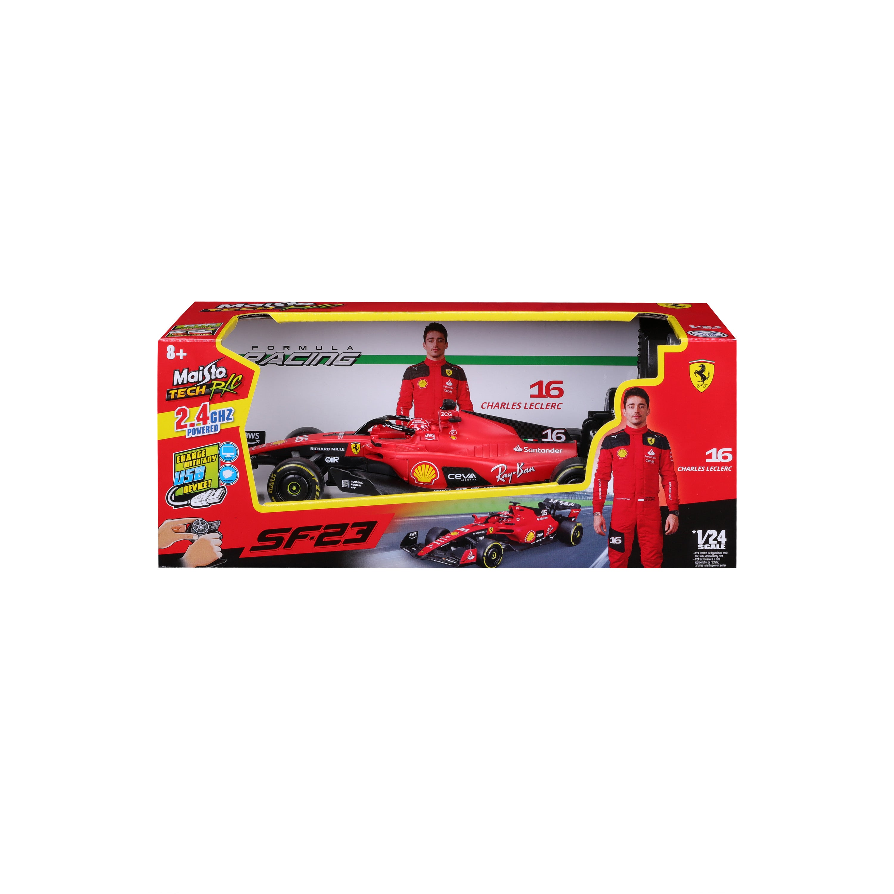 Ferrari F1 SF-23 RC Vehicle – 1:24 Scale Model