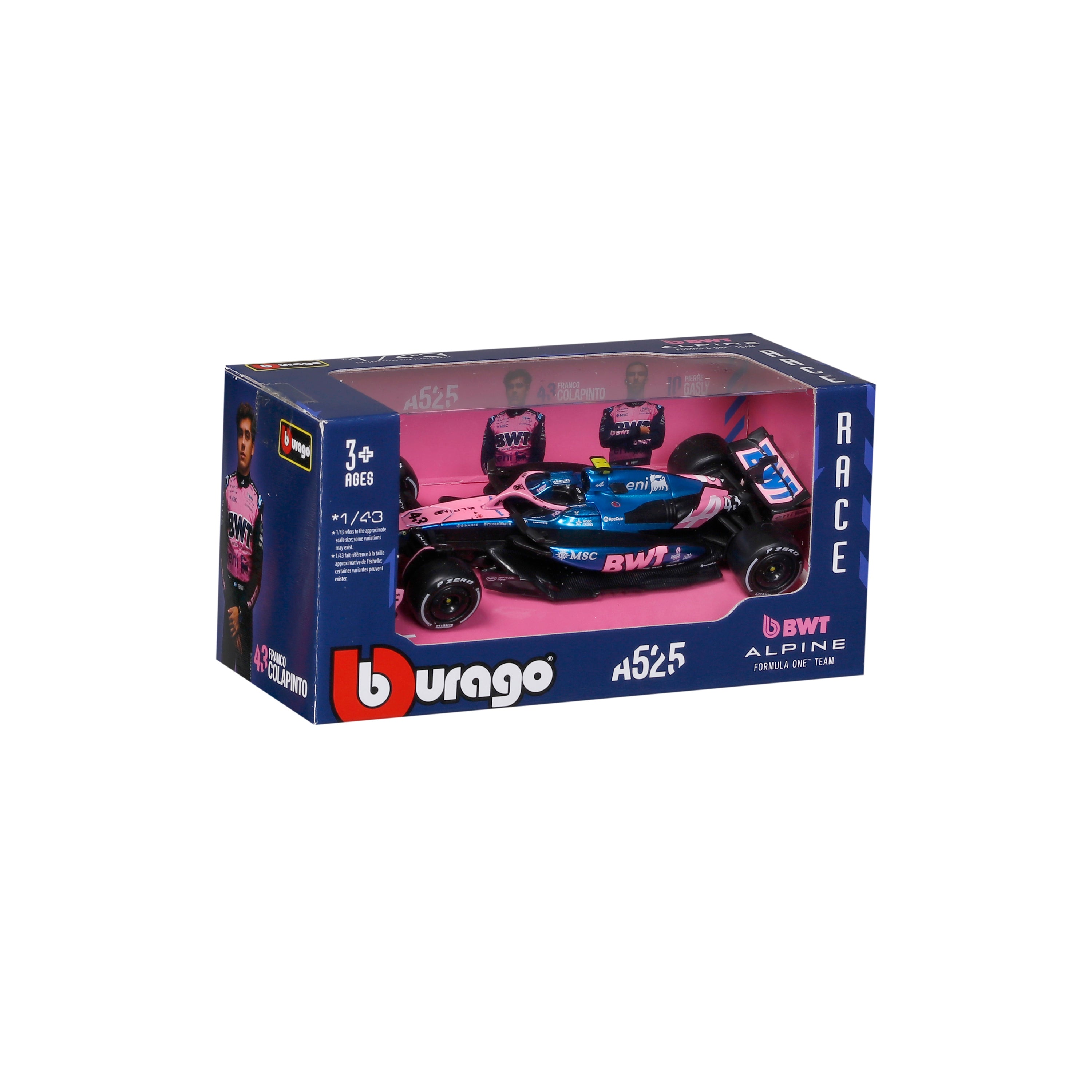 F1 BWT Alpine A525 2025 #43 Franco Colapinto – 1:43 Scale