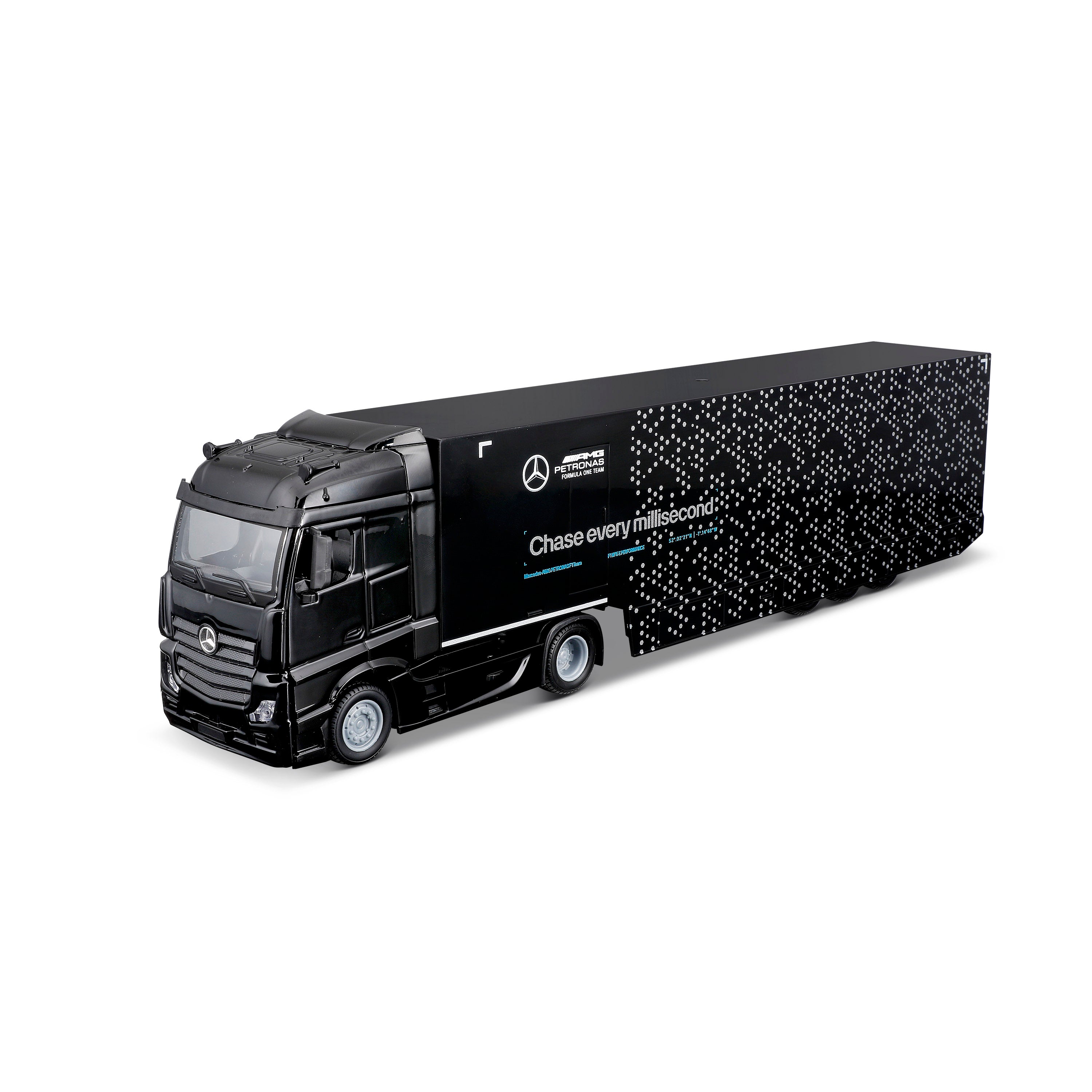 Mercedes-AMG Semi Truck with Mercedes W15 #63 George Russell – 1:43 Diecast Model