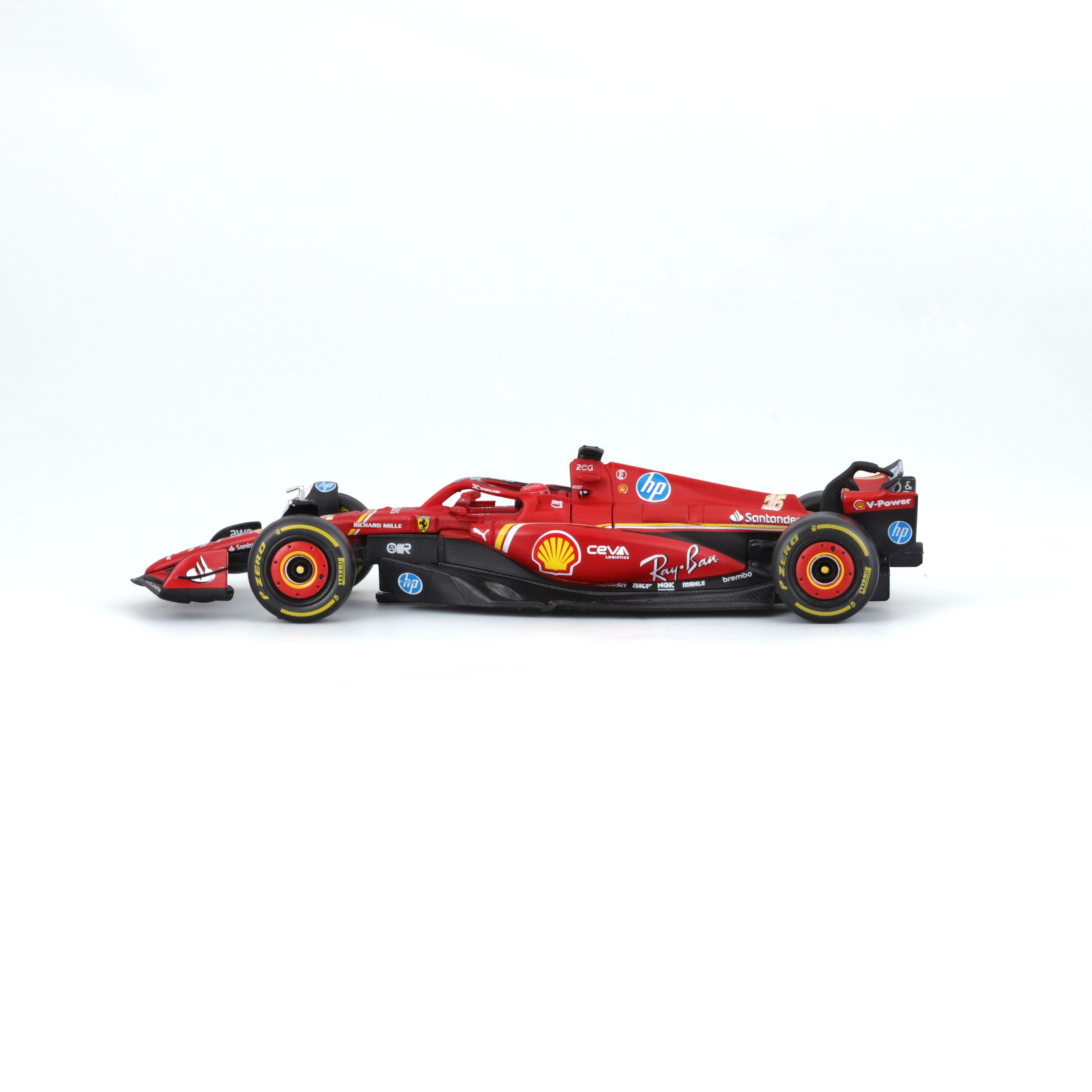 Ferrari SF-24 #16 Charles Leclerc – Monza GP 2024 Winner – 1:43 Scale with Driver and Display Case