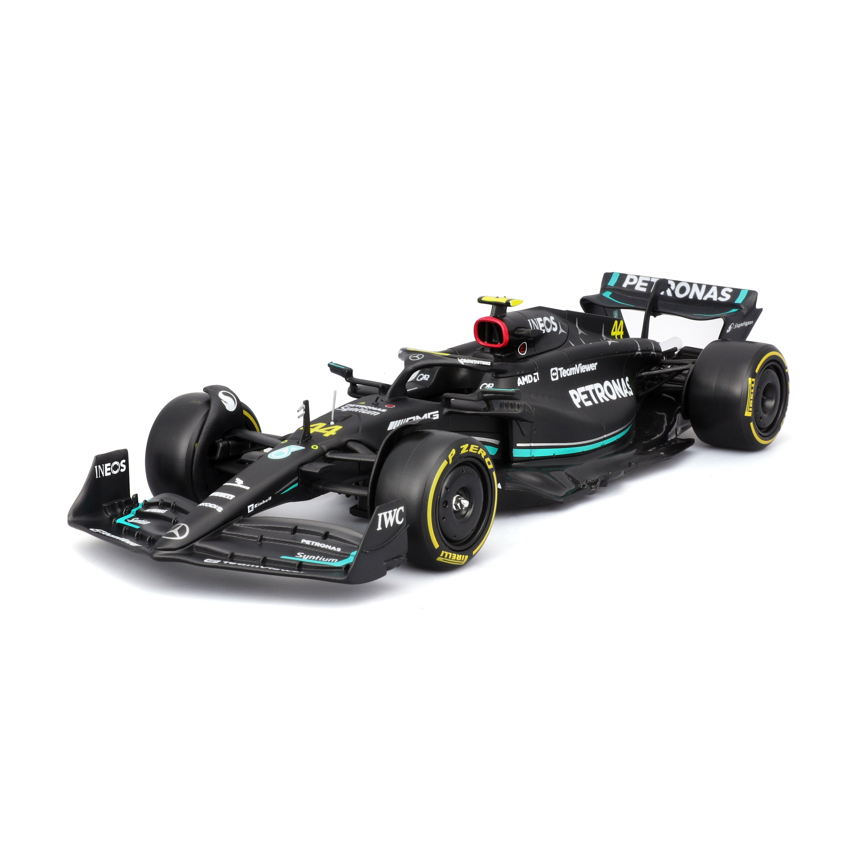 Mercedes W14 E Performance #44 Lewis Hamilton F1 2023 – 1:24 Diecast Model with Driver