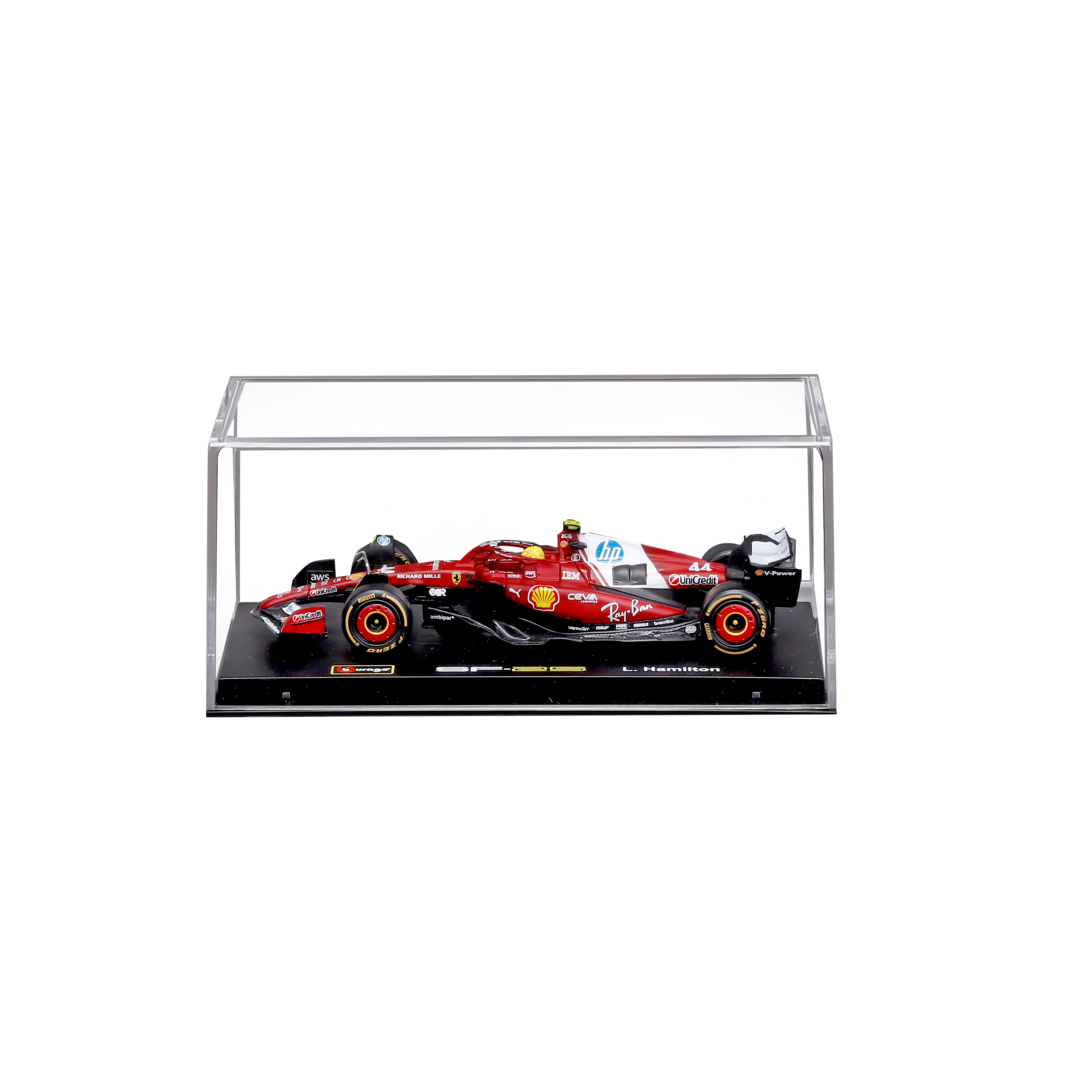 Ferrari SF-25 Lewis Hamilton #44 F1 2025 Red Diecast Model 1:43 with Display Case