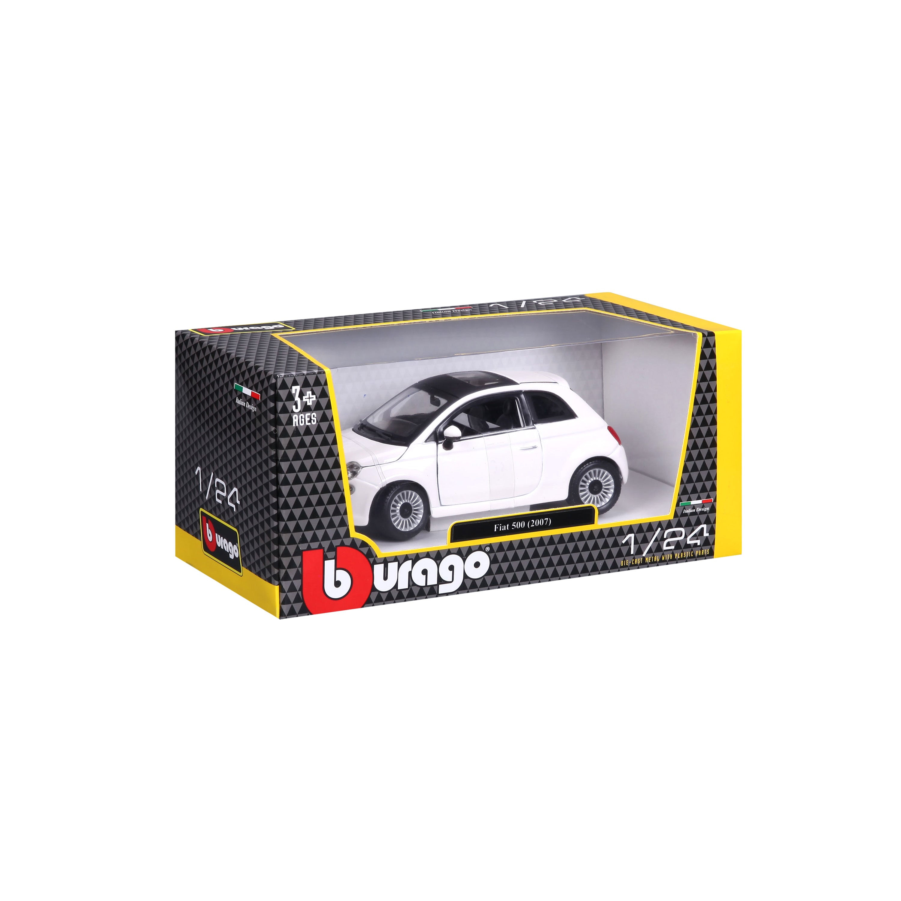 Fiat 500 (2007) 1:24 White