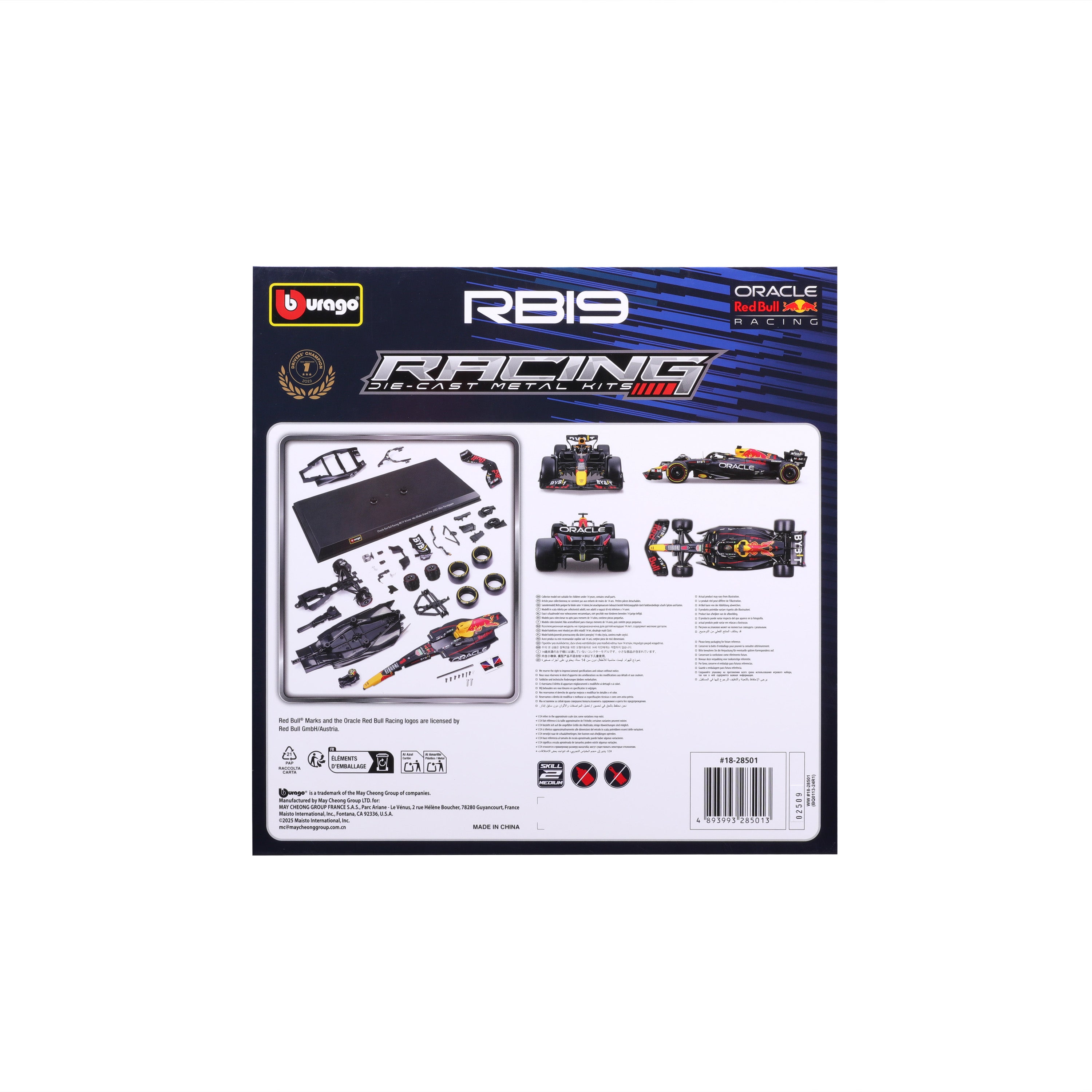 Model Kit Red Bull RB19 2023 #1 Max Verstappen – 1:24 scale