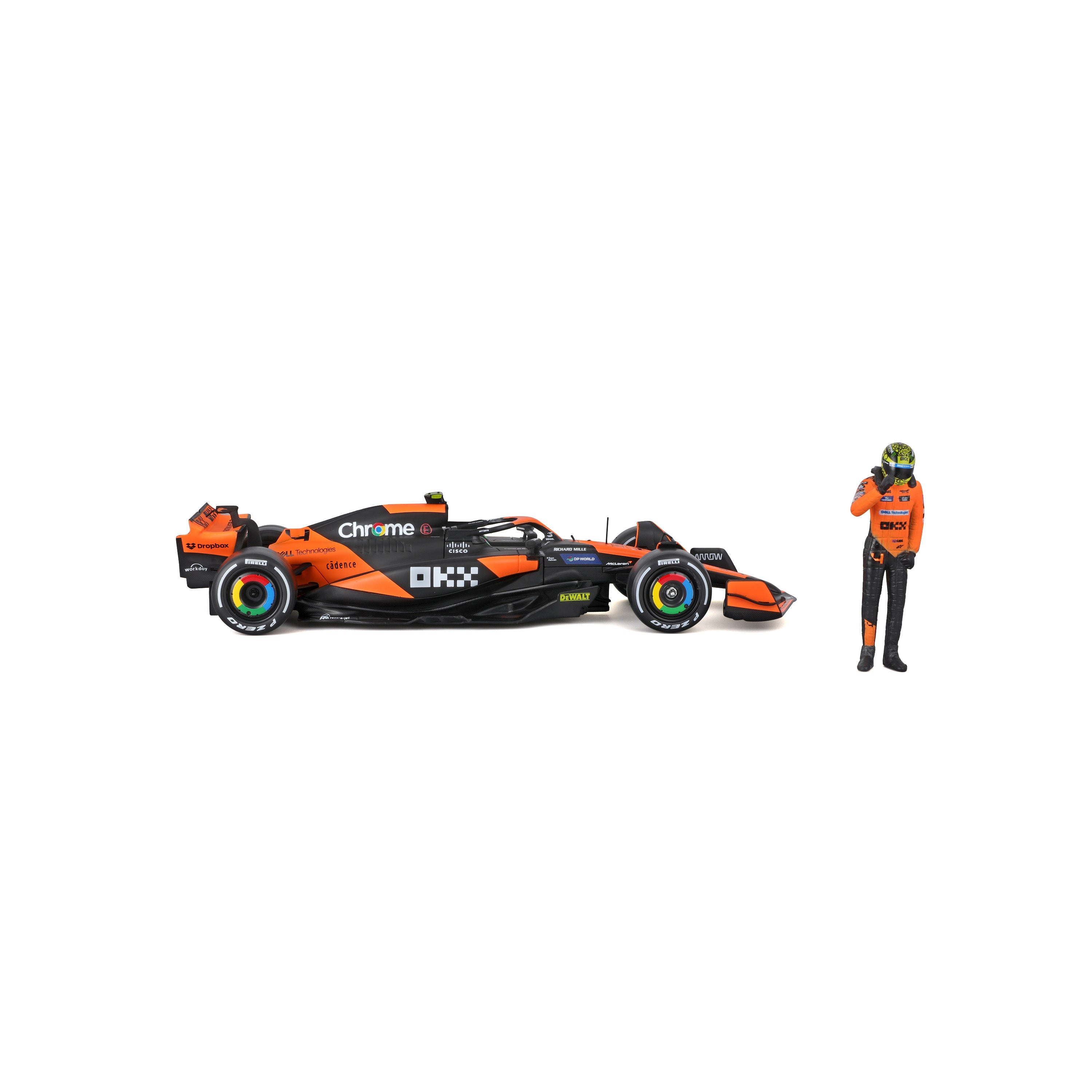 McLaren MCL38 Lando Norris #4 F1 2024 – 1:24 Scale Diecast Model with Driver