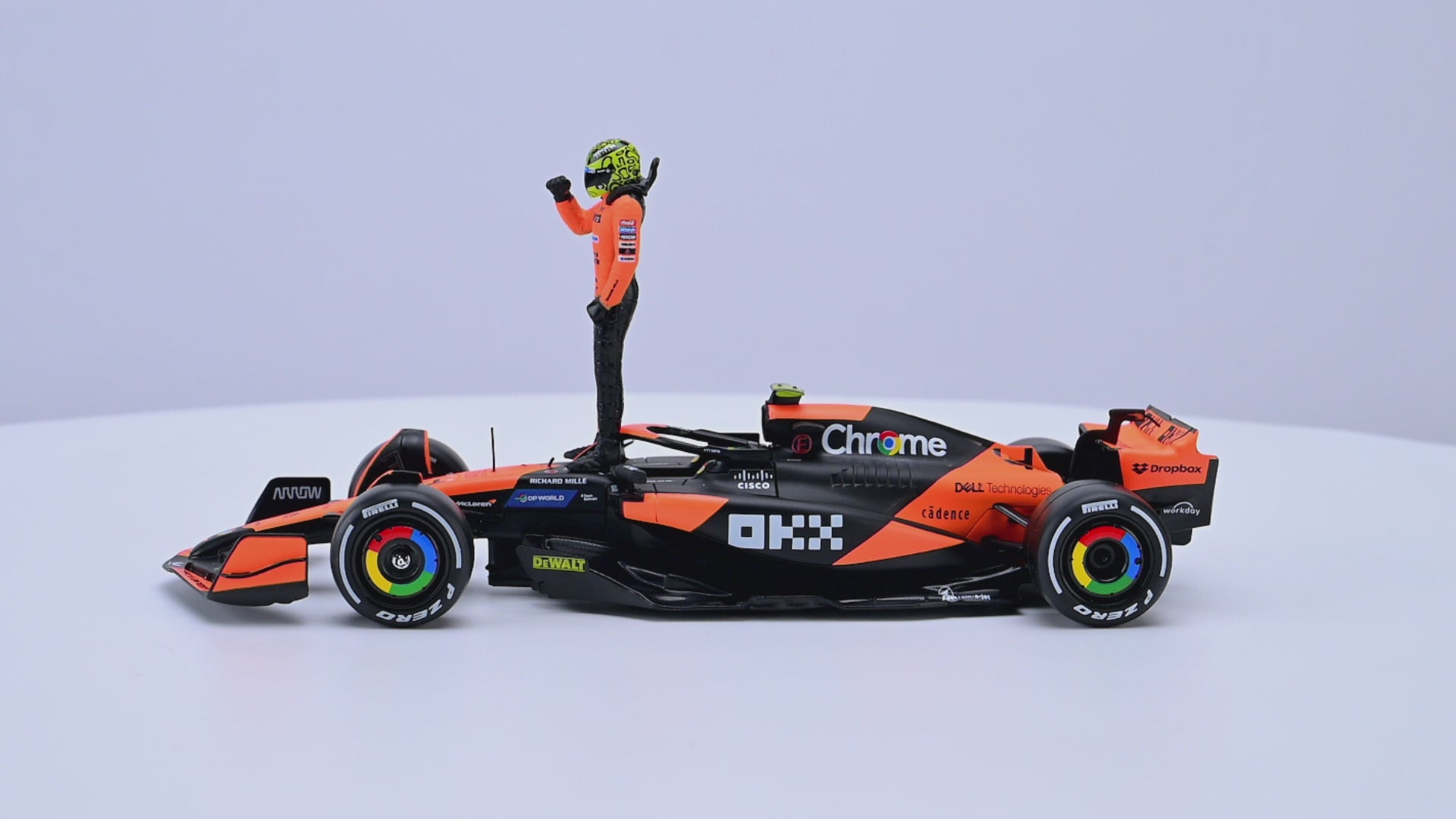 McLaren MCL38 Lando Norris #4 F1 2024 – 1:24 Scale Diecast Model with Driver