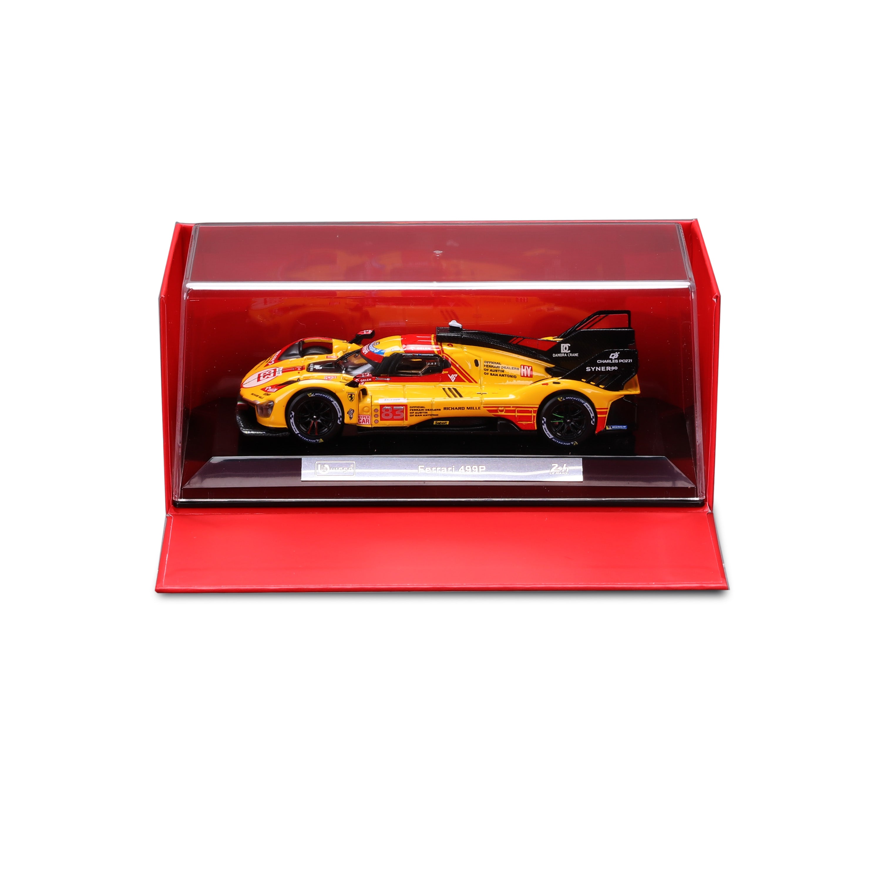 Ferrari 499P #83 – 24 Hours of Le Mans 2024 – 1:43 Diecast Model with Display Case