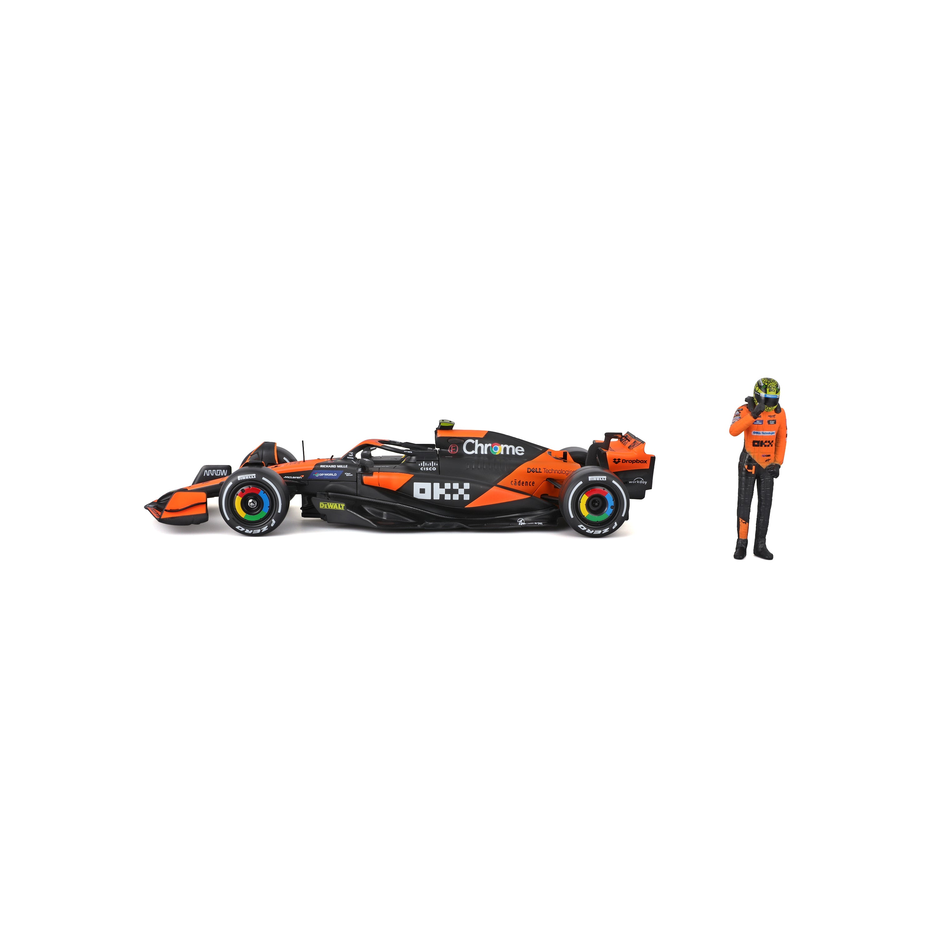 McLaren MCL38 Lando Norris #4 F1 2024 – 1:24 Scale Diecast Model with Driver