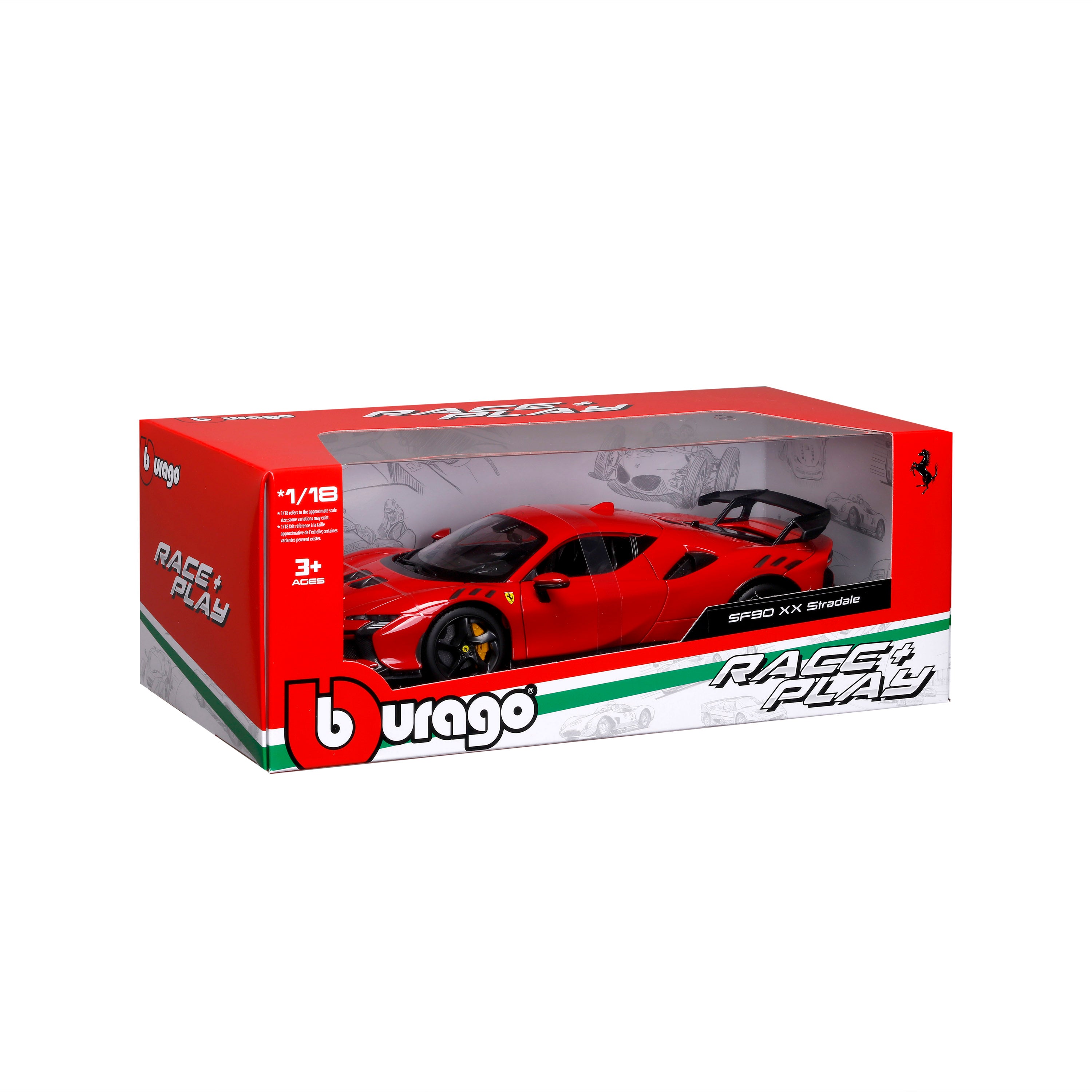 Ferrari SF90 XX Stradale 2024 Rosso Corsa 1:18 Scale Model