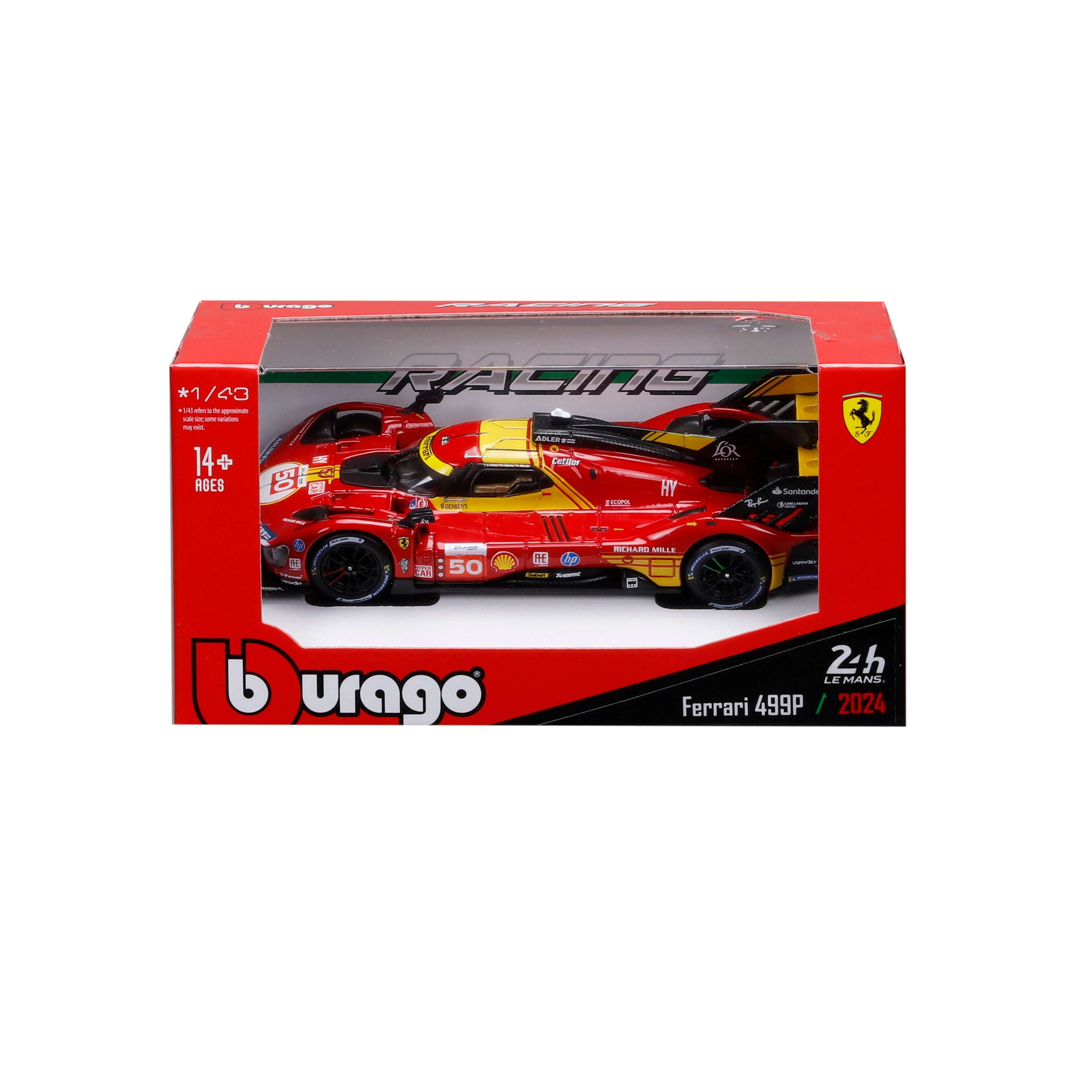 Ferrari 499P #50 Le Mans Champion 2024 – Official 1:43 Diecast Model