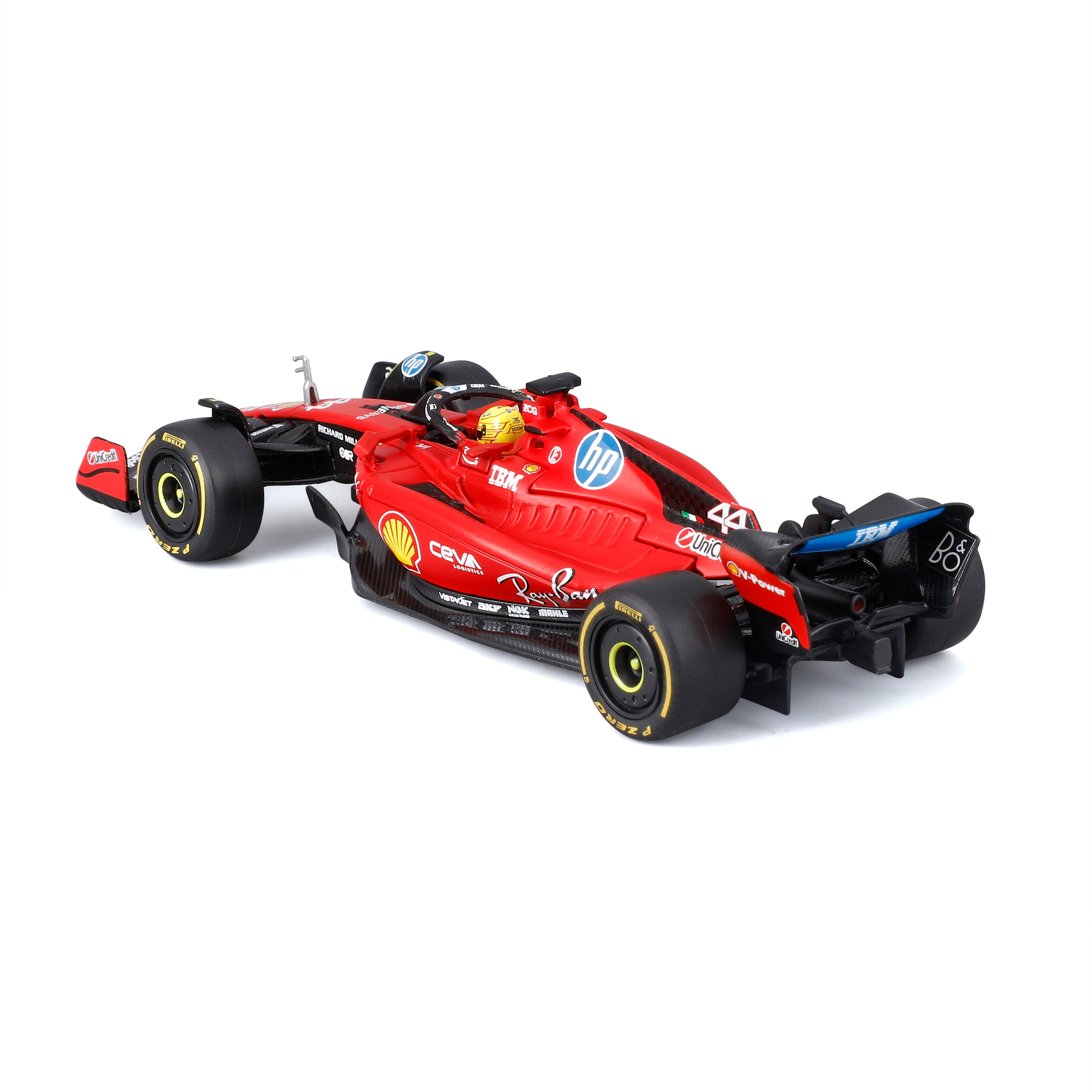 Ferrari SF-23 Test Fiorano – 1:43 Diecast Model Lewis Hamilton with Display Case