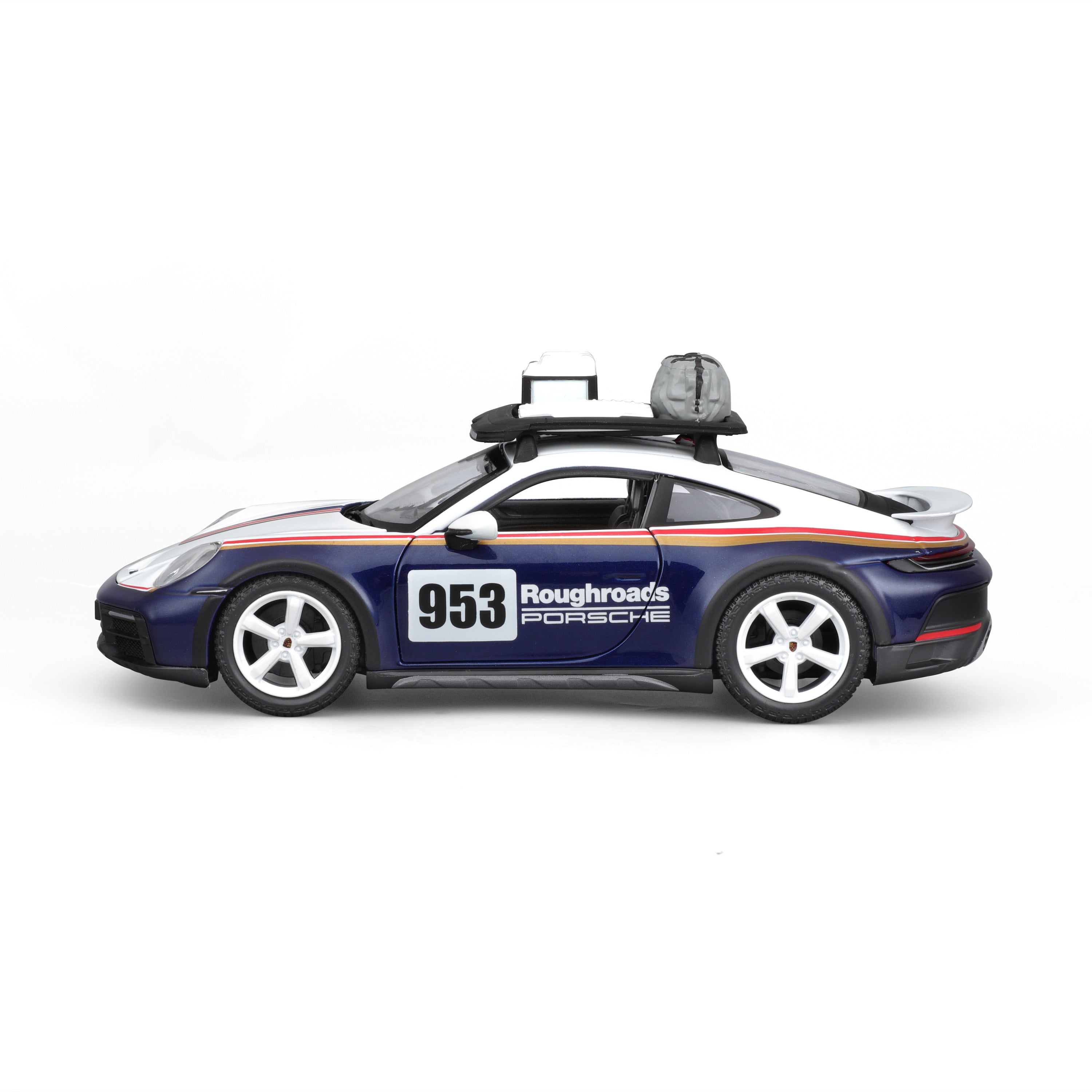 Porsche 911 Dakar 1:24 White Blue Red