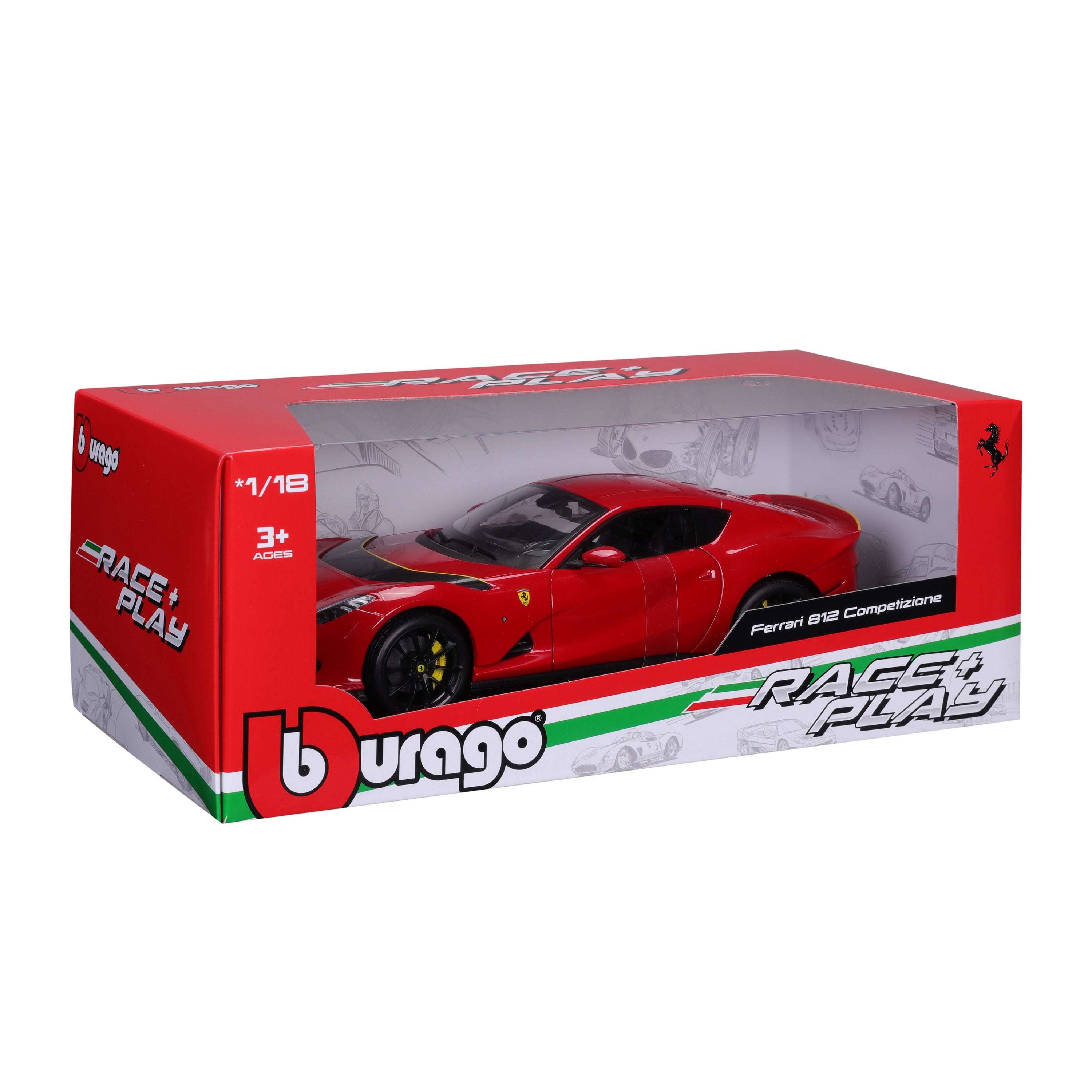 Ferrari 812 Competizione 2021 Red 1:18