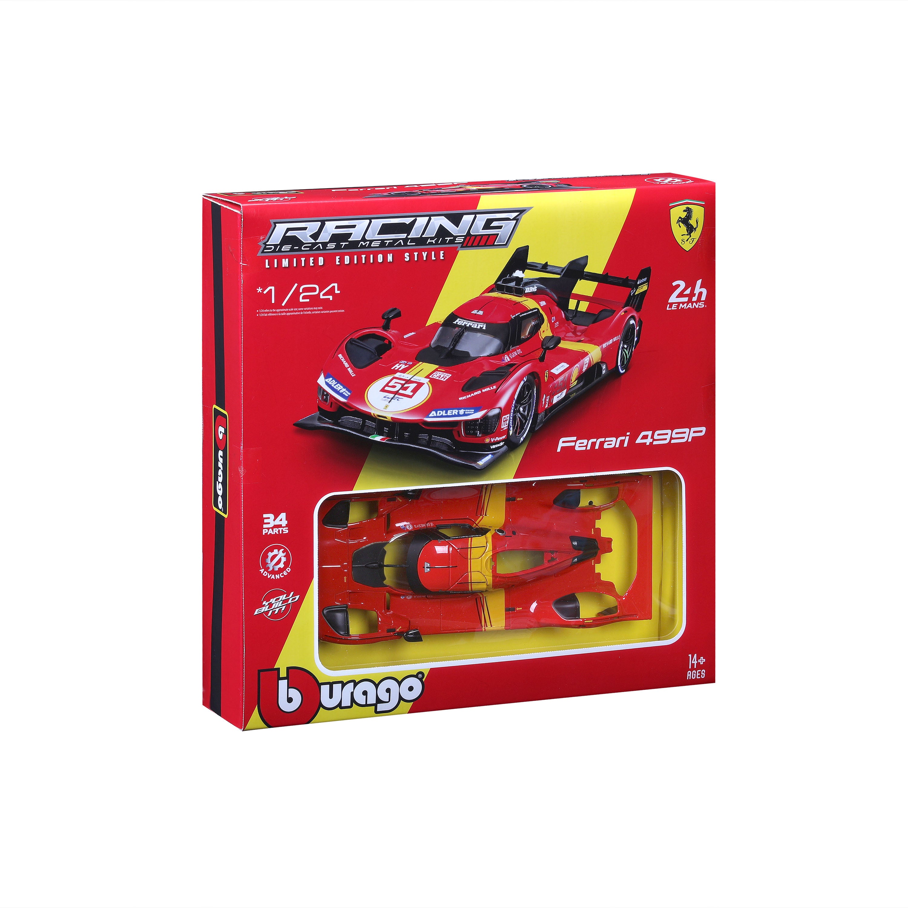Model Kit Ferrari 499P #51 24h Le Mans Champion 2023 – 1:24 Scale