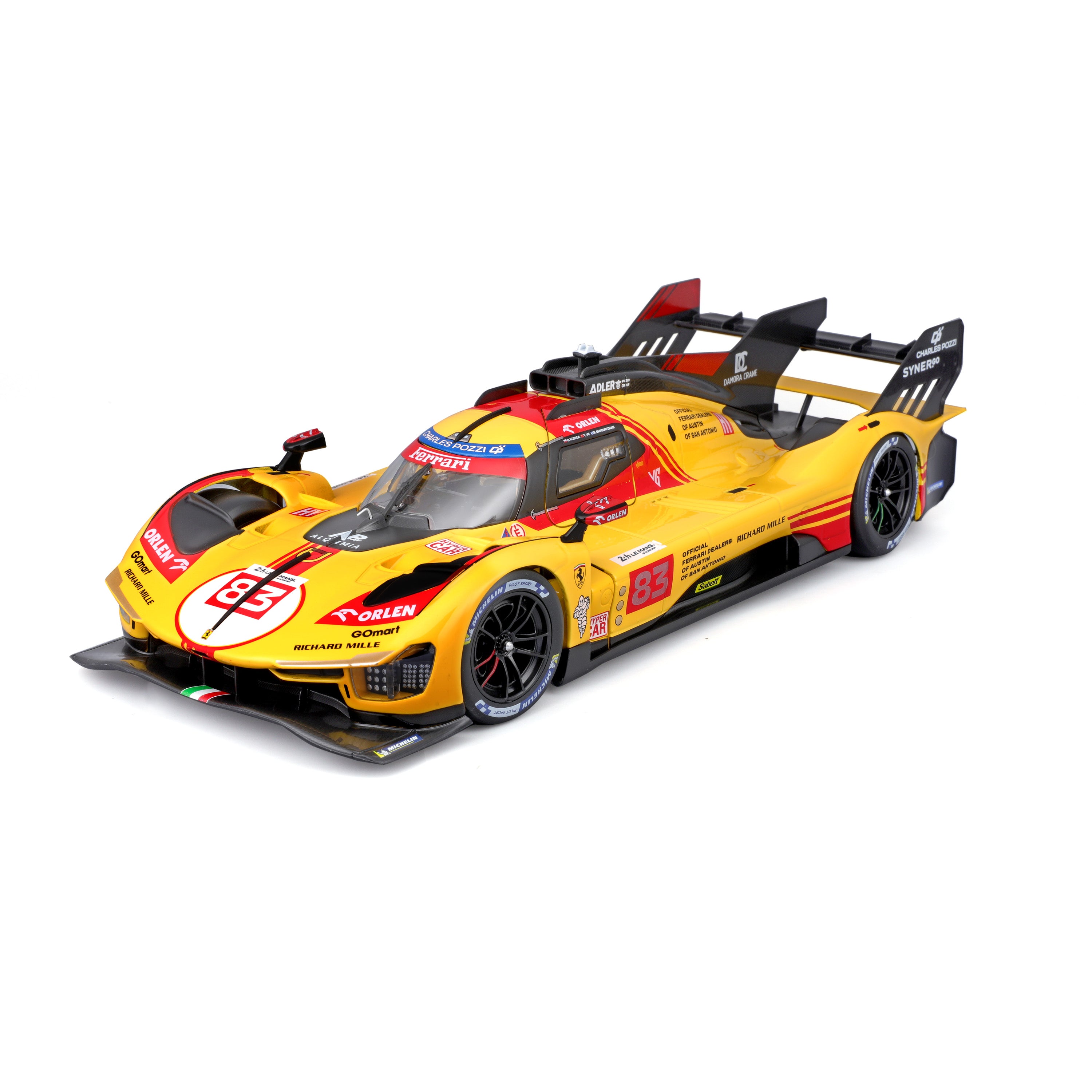 Ferrari 499P #83 – 24 Hours of Le Mans 2024 – 1:18 Scale Diecast Model with Opening Doors