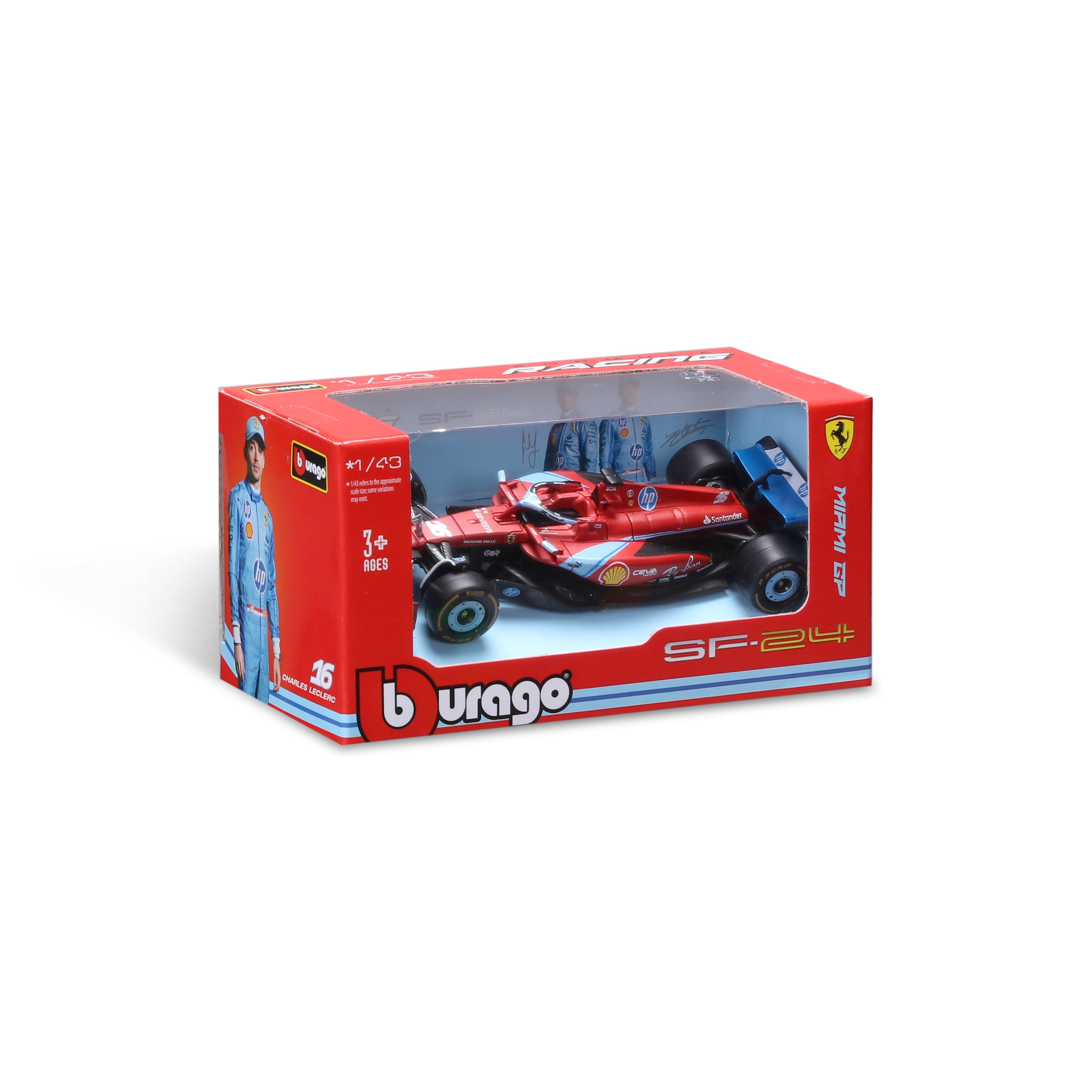 Ferrari F1 SF-24 Charles Leclerc #16 Miami GP 2024 Livery 1:43