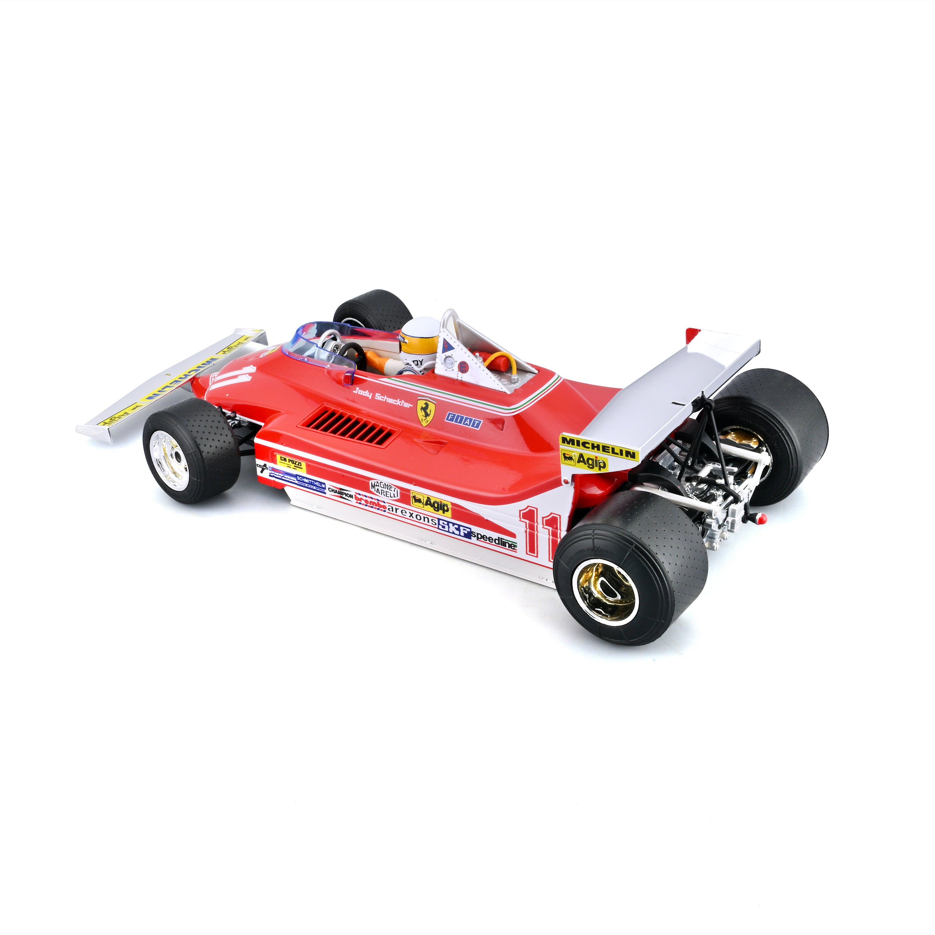Ferrari 312 T4 'Short Tail' #11 Jody Scheckter – Monaco GP 1979 Winner – 1:18 scale with driver