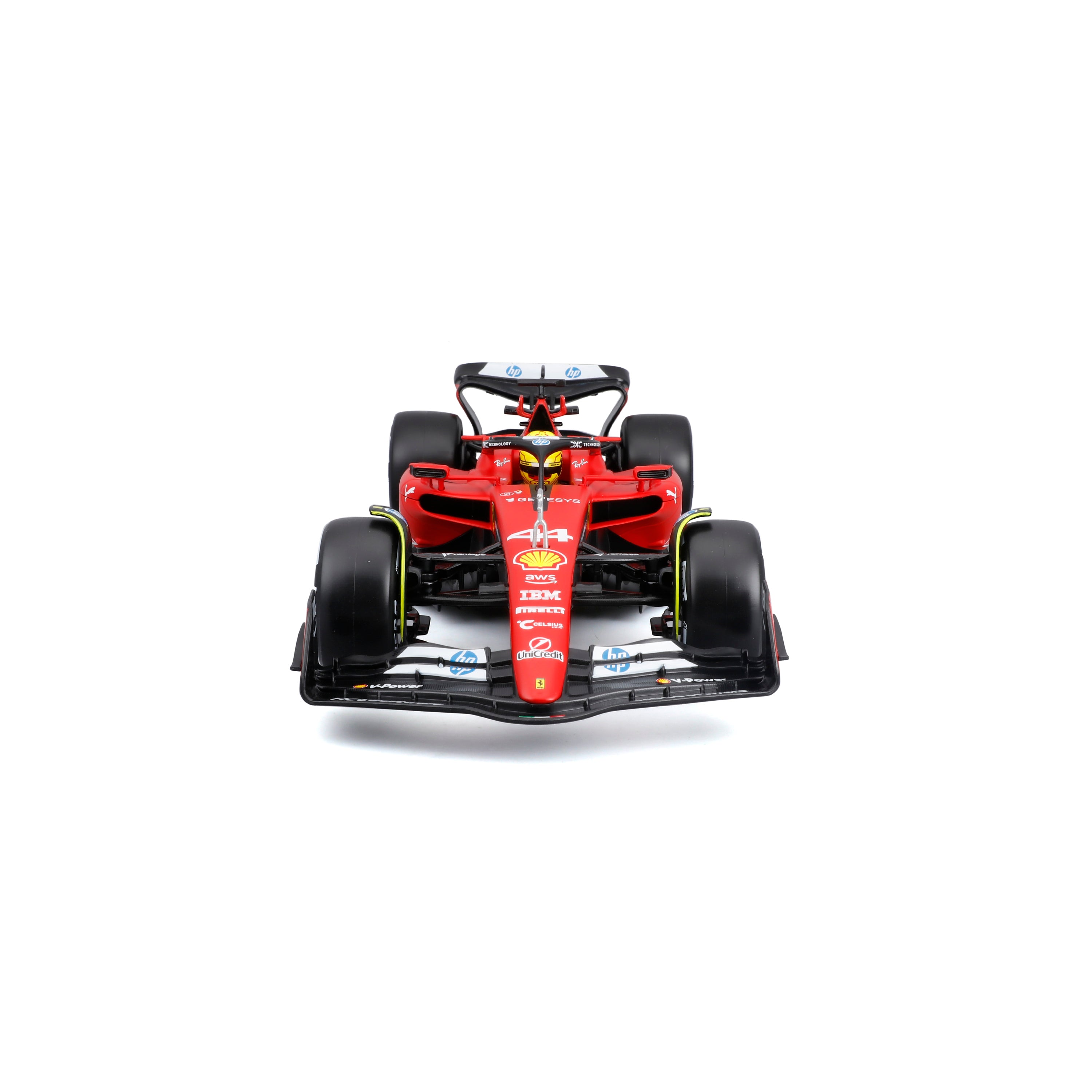 Ferrari SF-23 #44 Hamilton Test Fiorano 1:18 Red Diecast Model